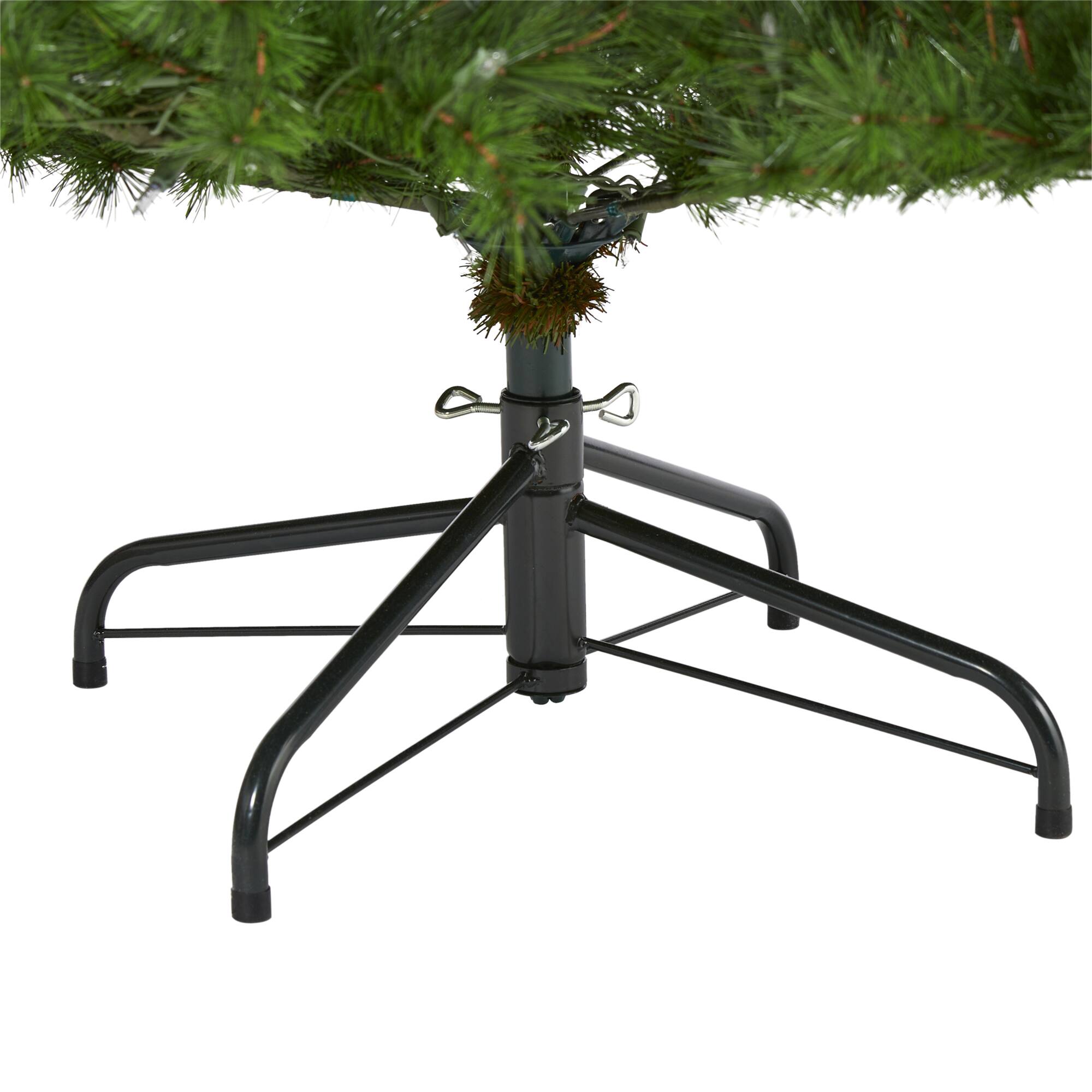7ft. Pre-Lit Colorado Mountain Pine Artificial Christmas Tree, Clear LED Lights