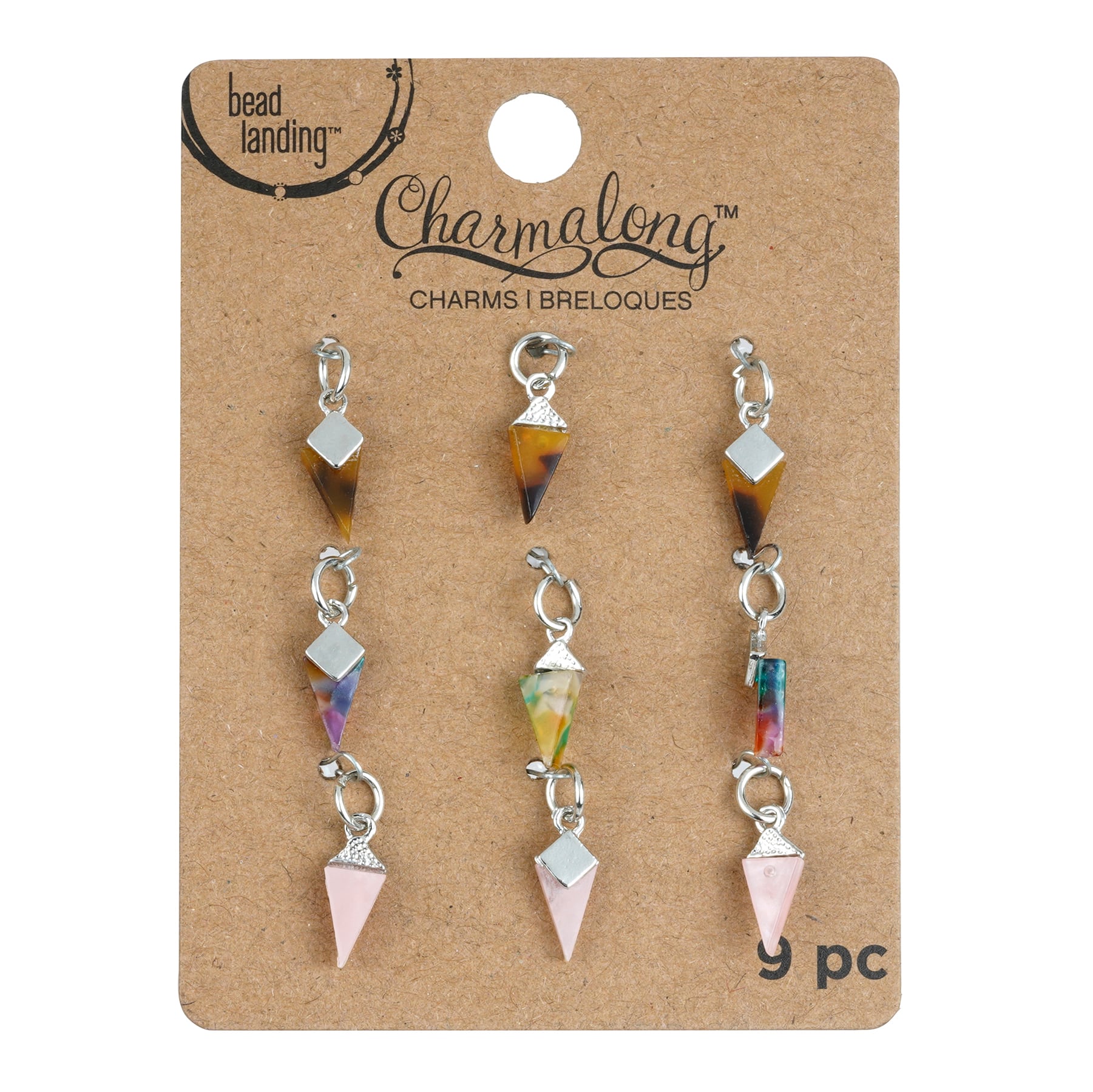 Charmalong&#x2122; Triangle Charms by Bead Landing&#x2122;