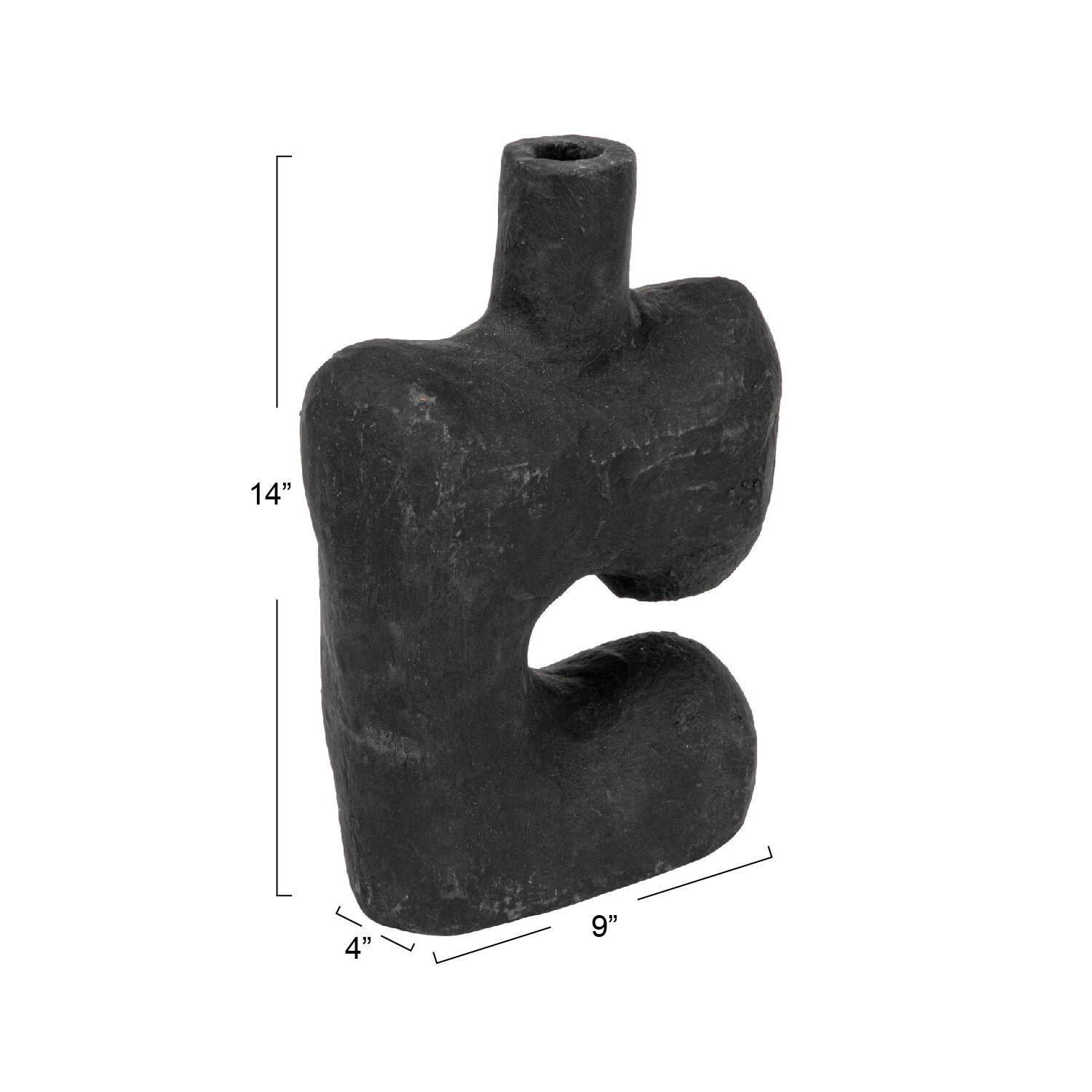 Hello Honey® 14" Modern Abstract Decorative Paper Mache Vase