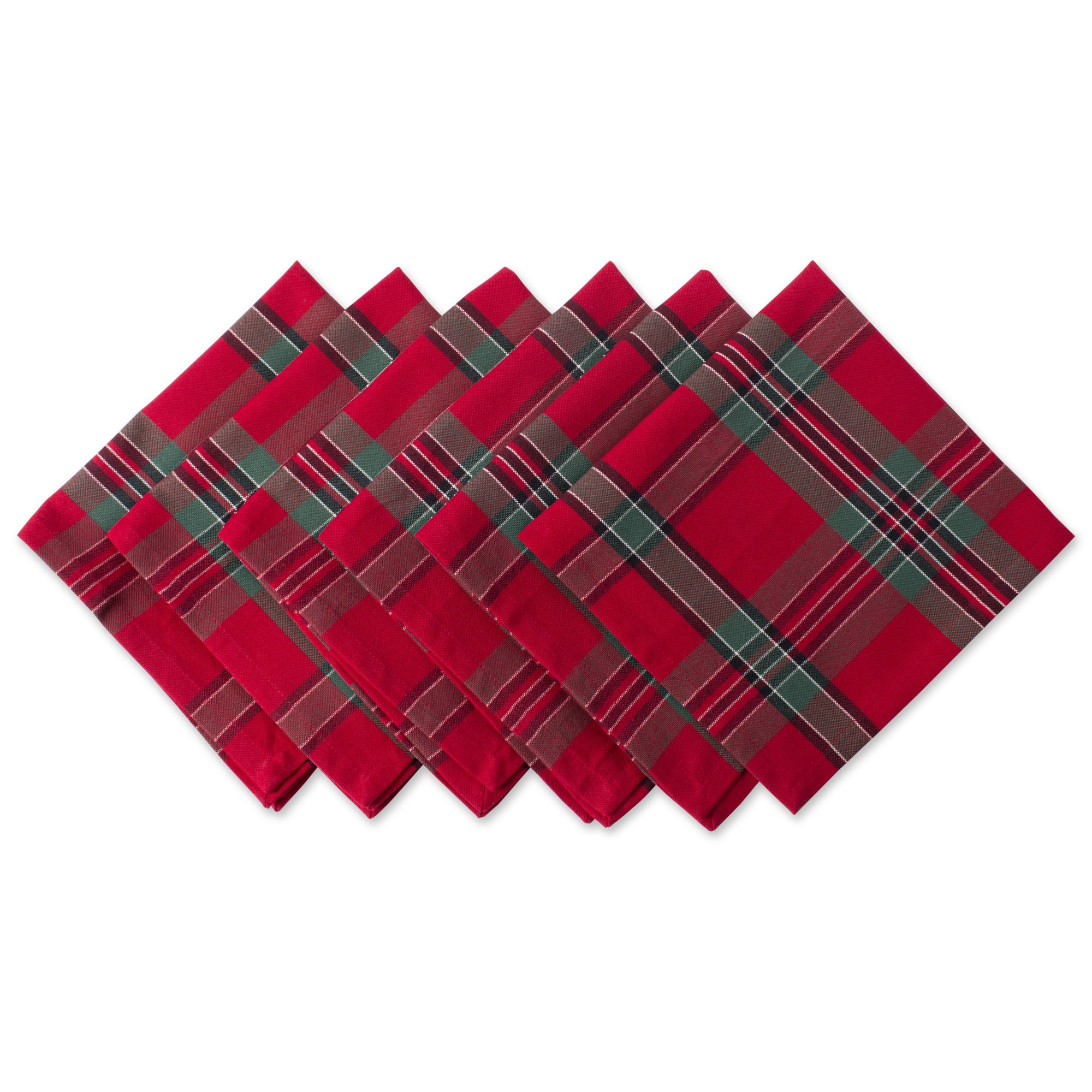 DII&#xAE; Holiday Plaid Napkins, 6ct.