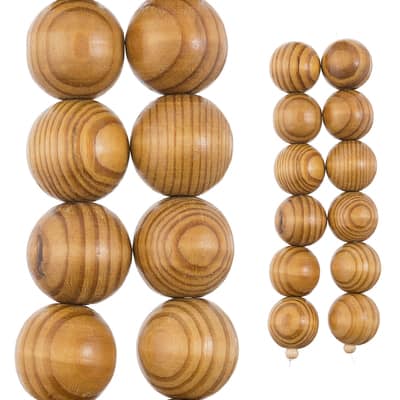 Natural Wooden Round Beads, 25mm by Bead Landing™ image