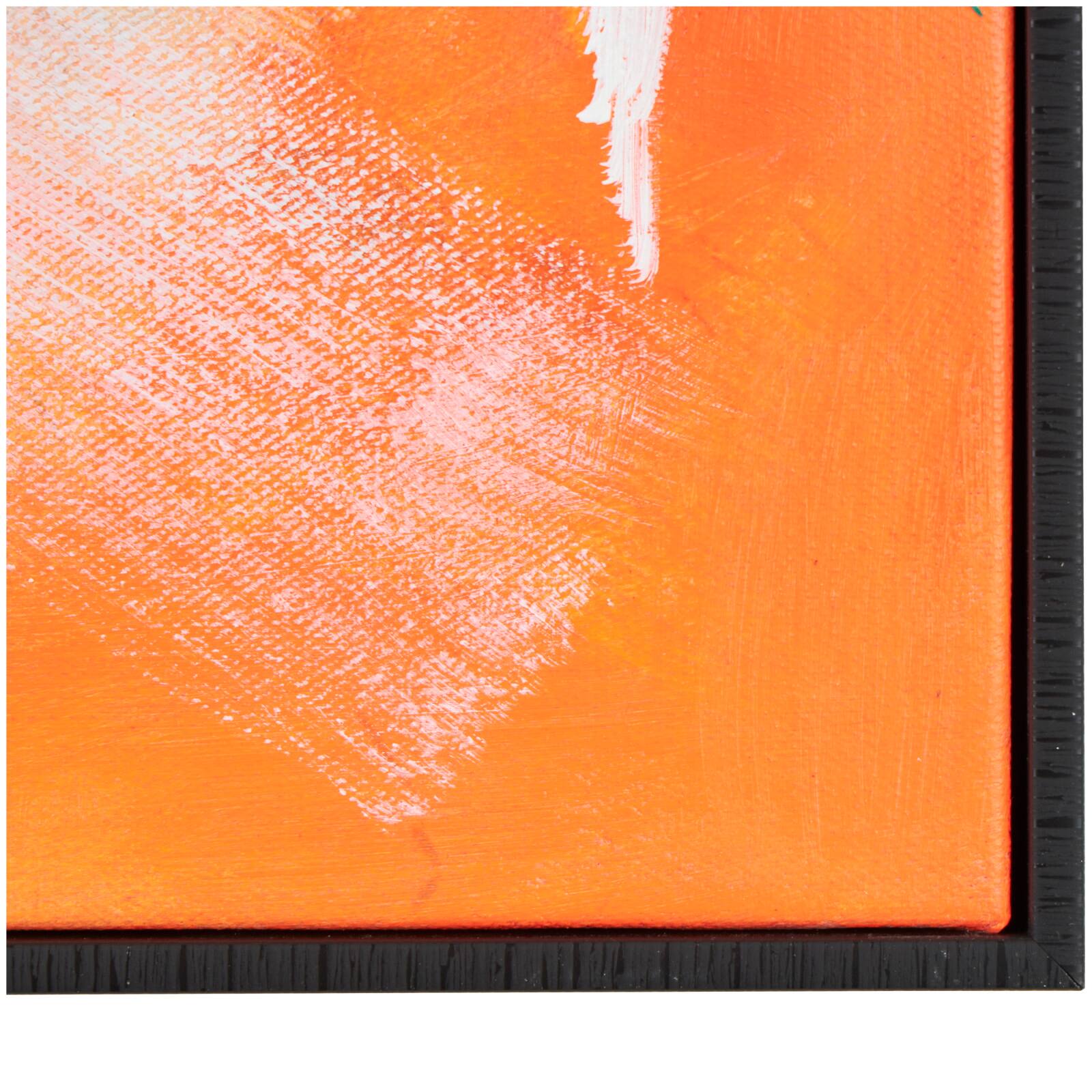 Multicolor Horse Abstract Paint Splatter Framed Canvas Wall Art