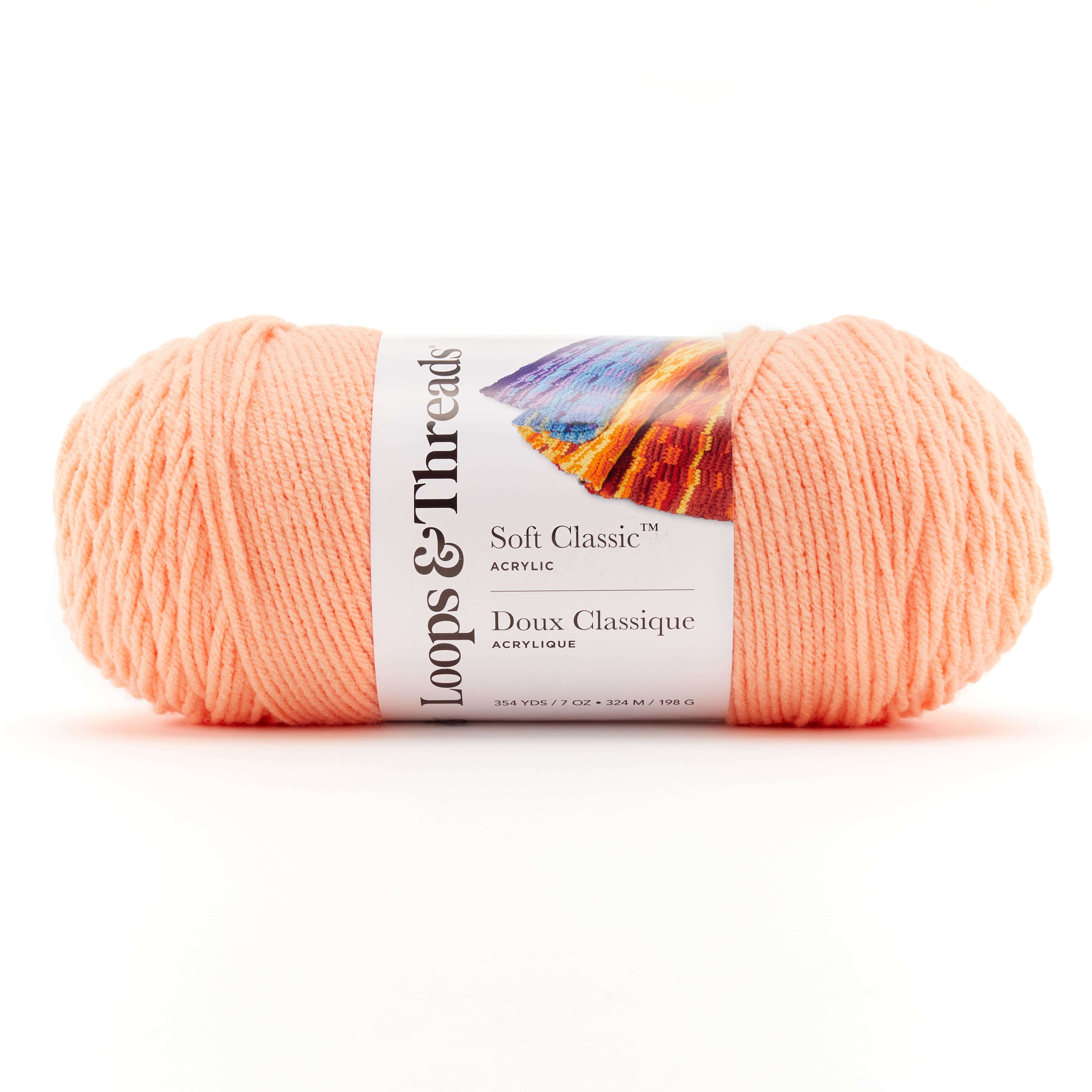 Soft Classic Solid Yarn by Loops & Threads in Light Coral | 7 | Michaels