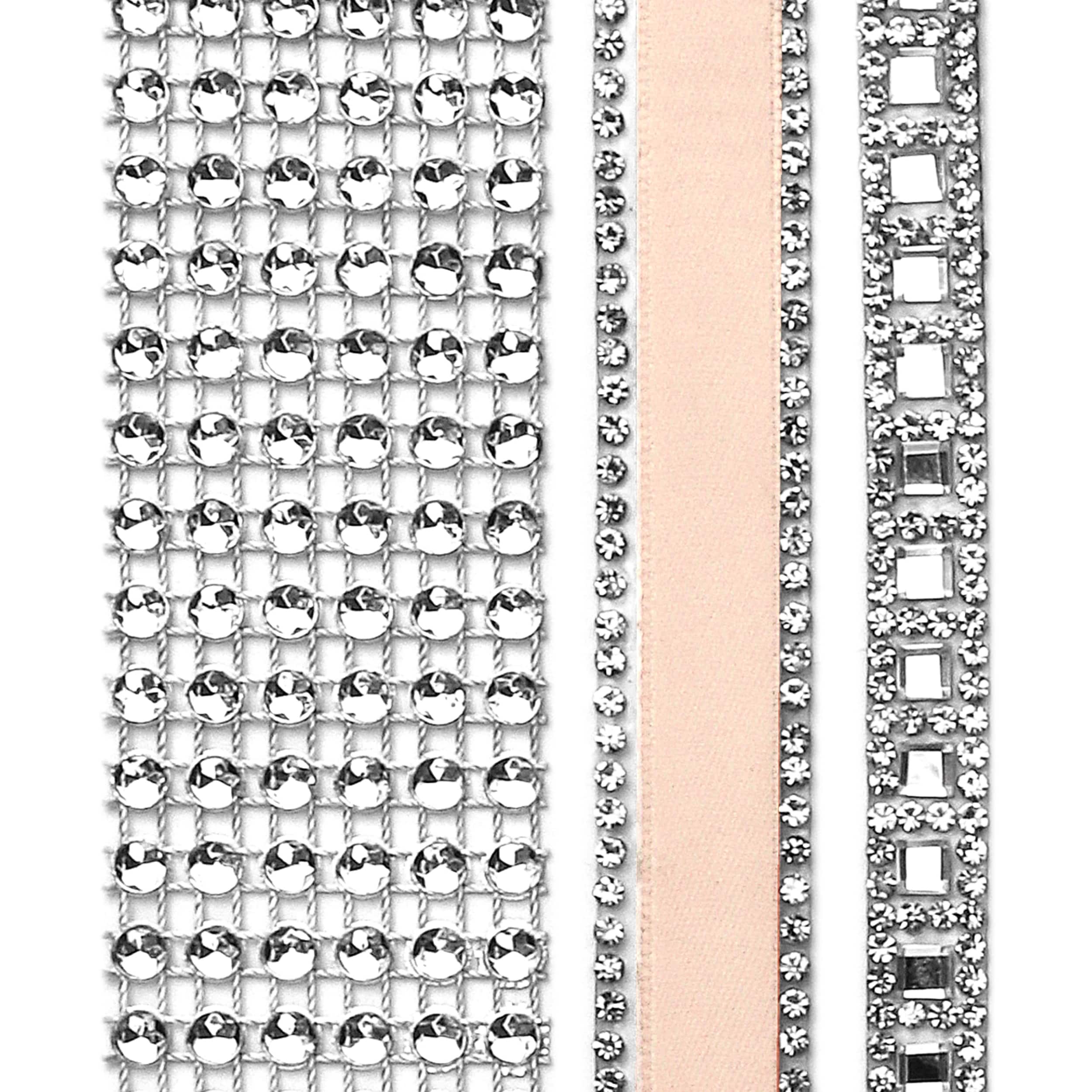 Gwen Studios 6yd. Satin &#x26; Rhinestone Trim Set