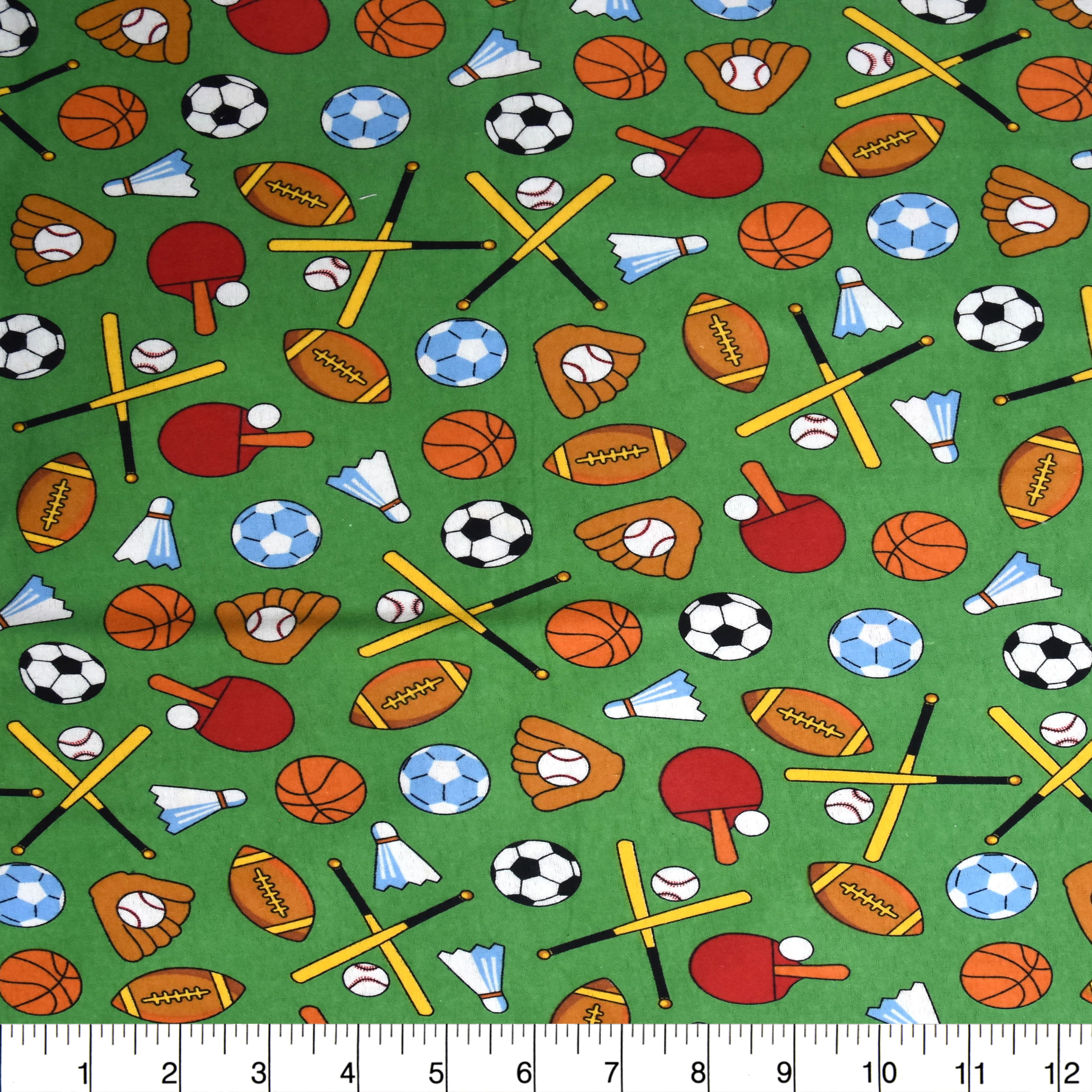 Feldman Green Sports Cotton Flannel