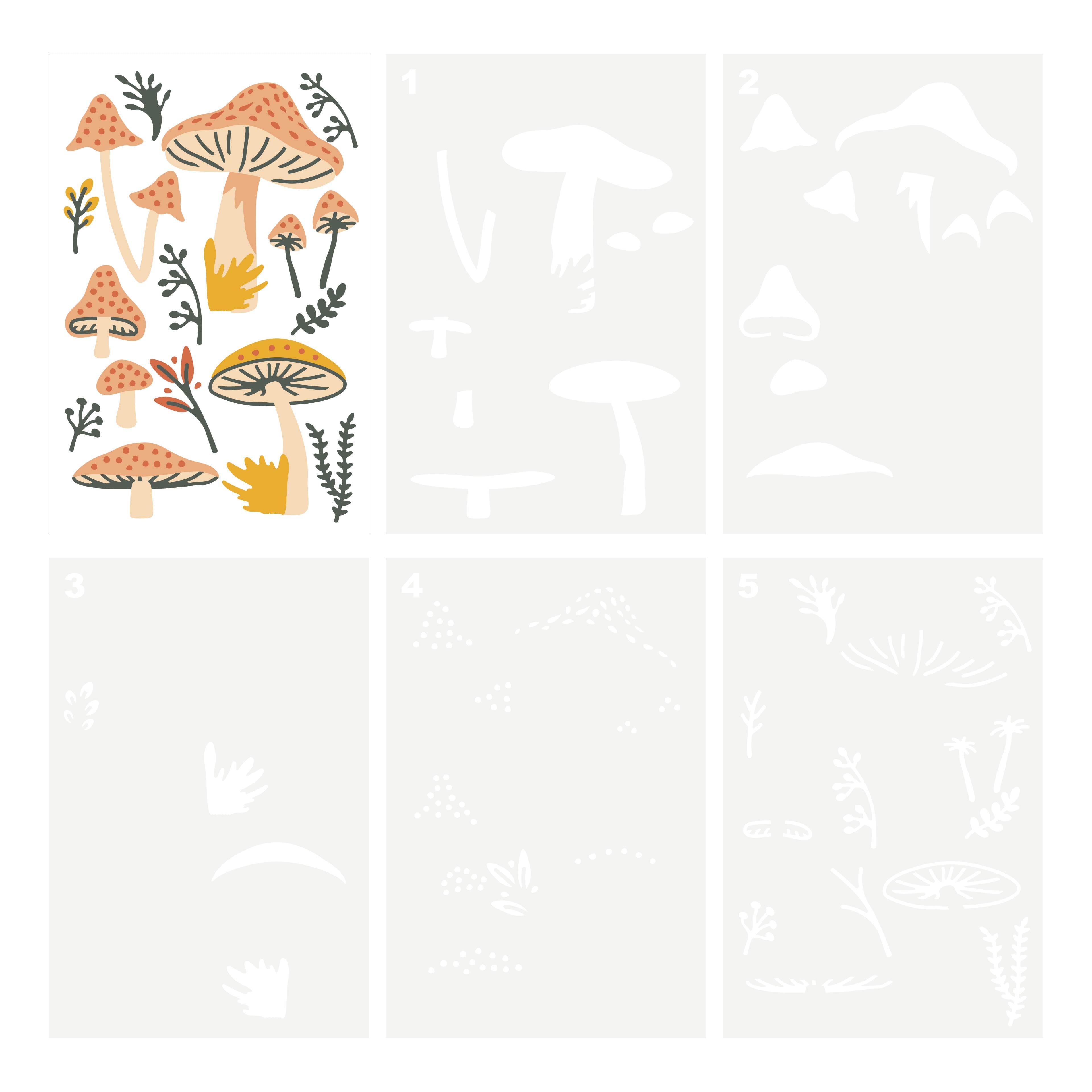 Mushroom Layering Stencils by Recollections&#x2122;
