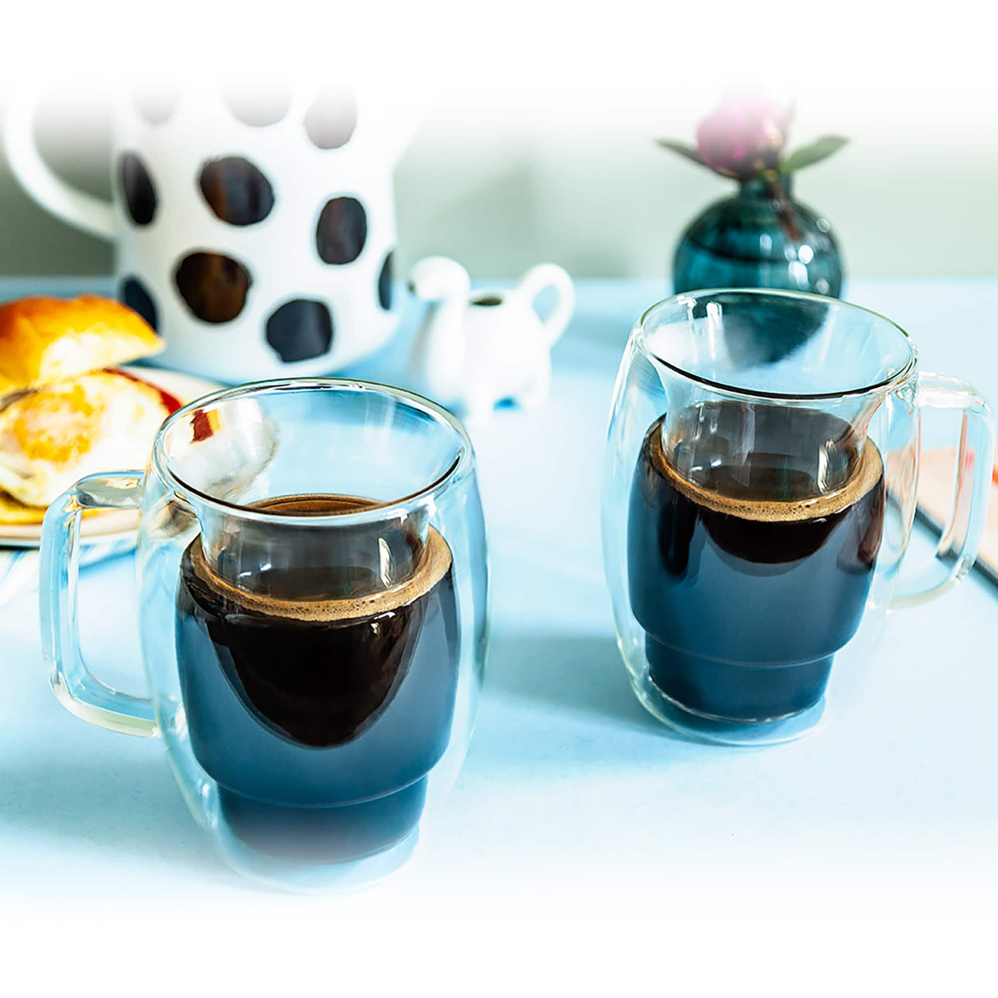 JoyJolt&#xAE; Cadus Double Wall Coffee Glasses, 4ct.