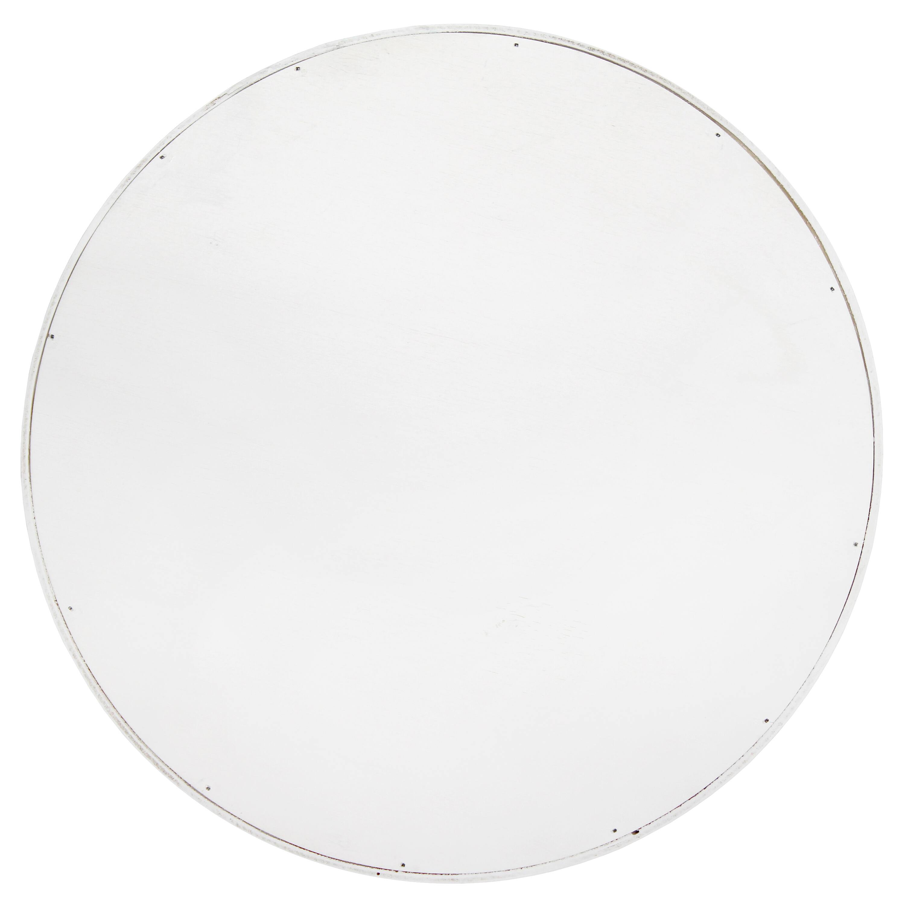 Elegant Designs™ 13.8" Round White Wash Dream Serving Tray with Handles