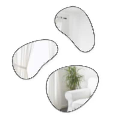 Umbra Titanium Hubba Pebble Mirror Set | Michaels
