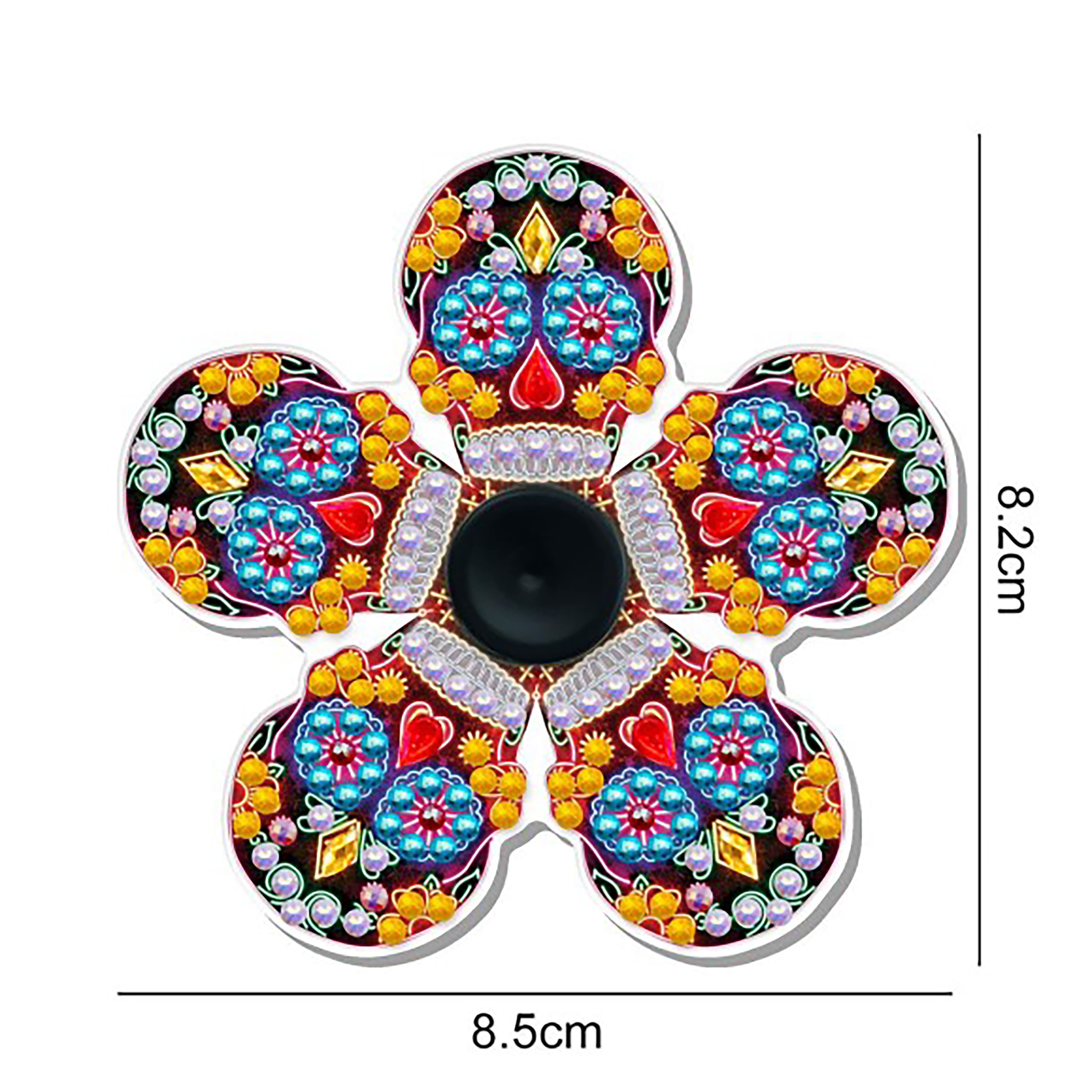 Sparkly Selections Skull Fidget Spinner Diamond Painting