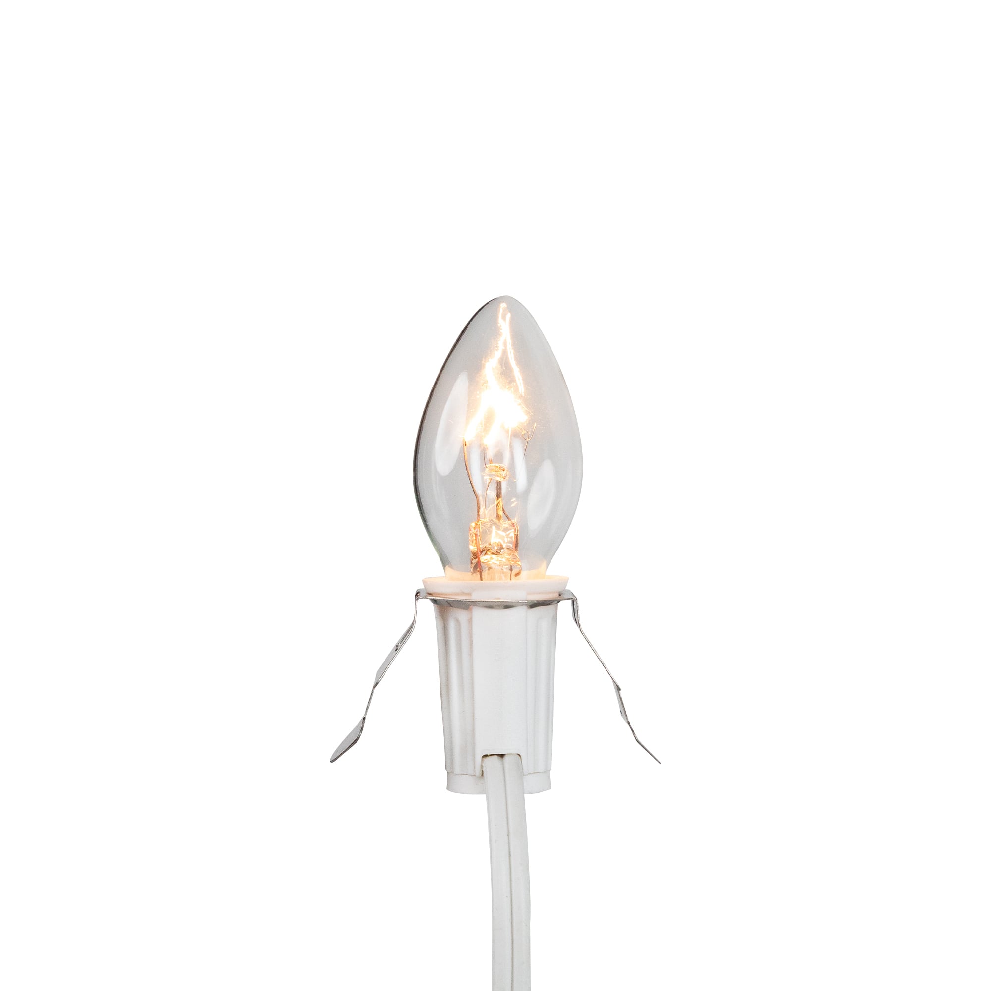 Christmas Village 6ft. White Replacement C7 Single Light Cord