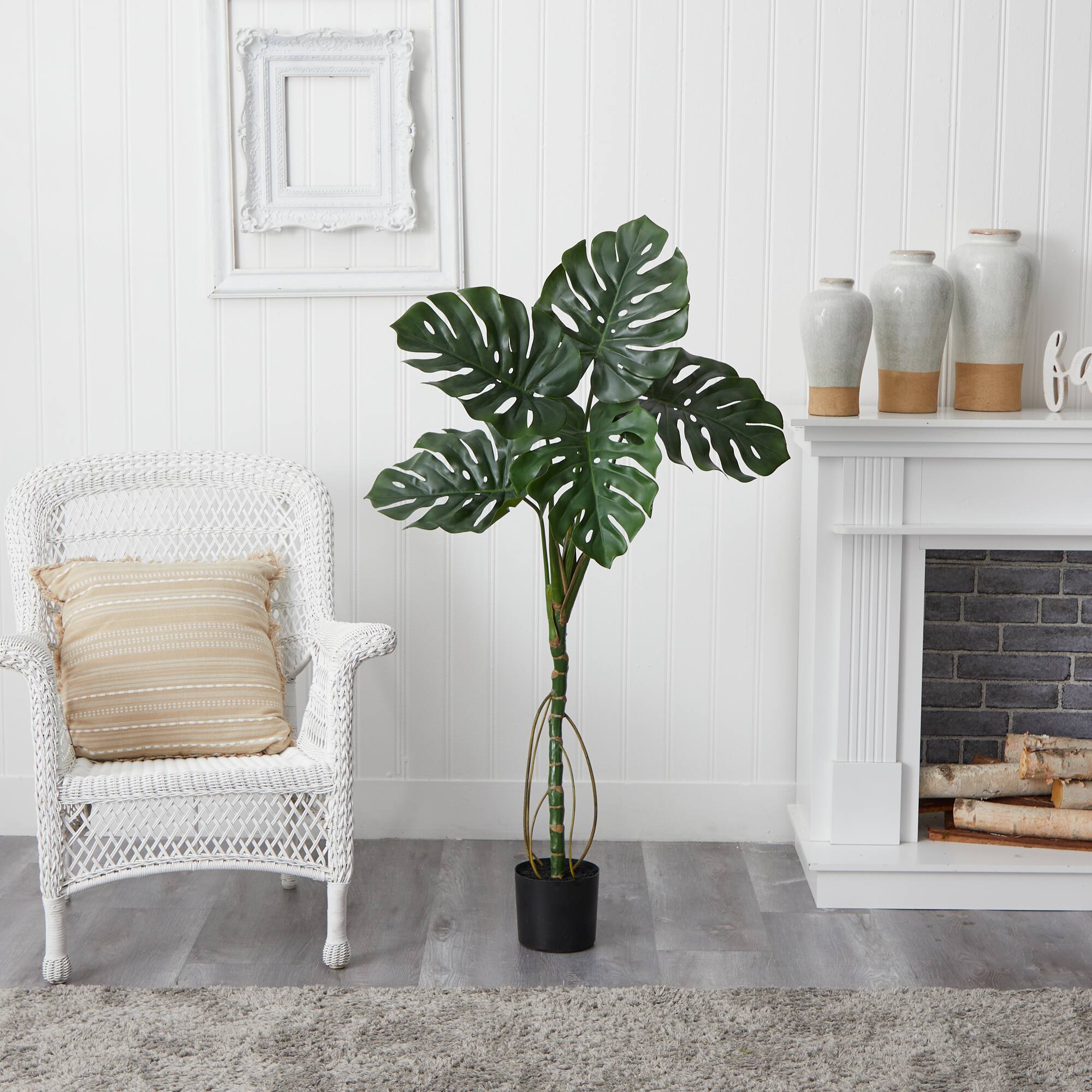 4ft. Potted Monstera Artificial Tree Trees & Floor Plants Michaels