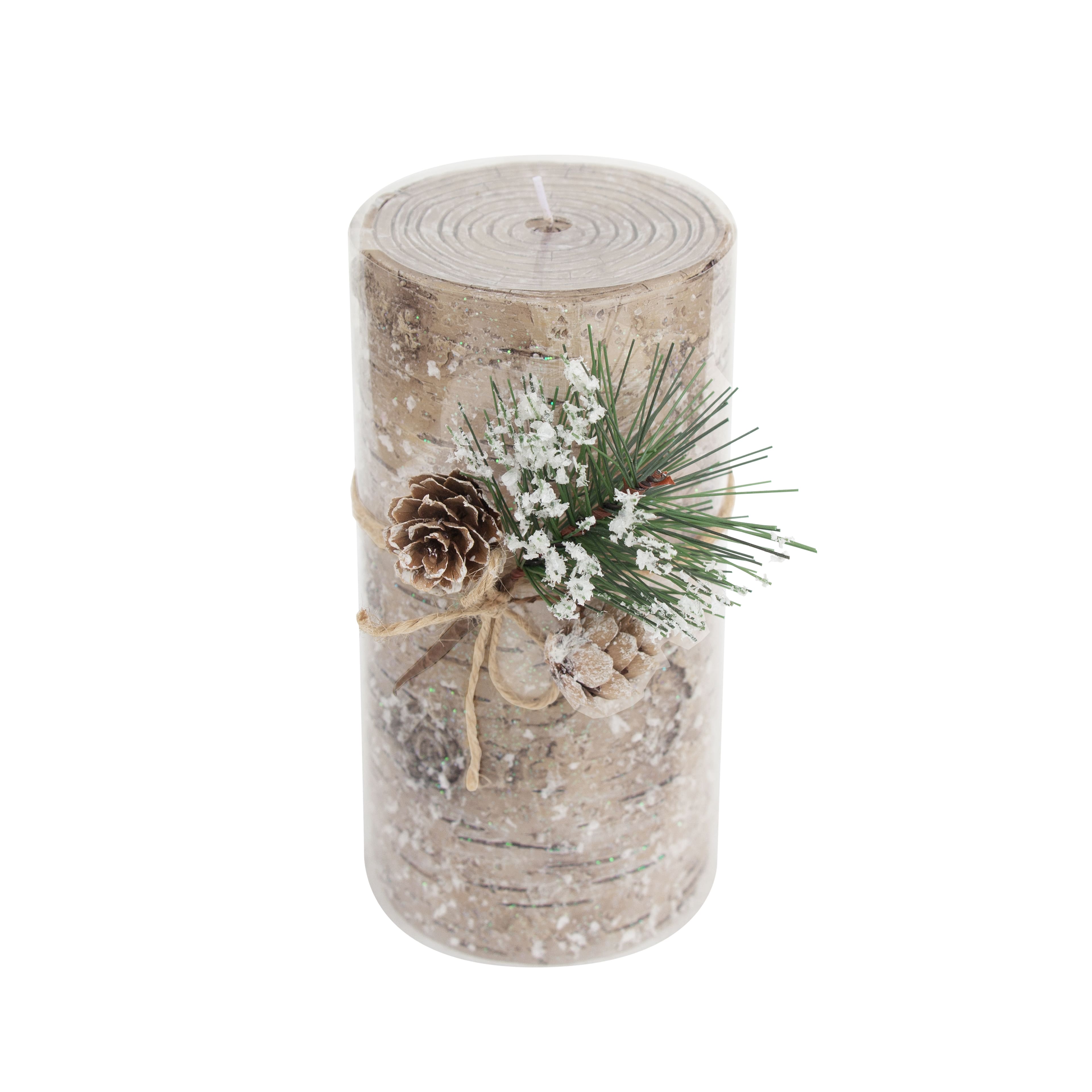 Faux Birch Pillar Candle by Ashland&#xAE;