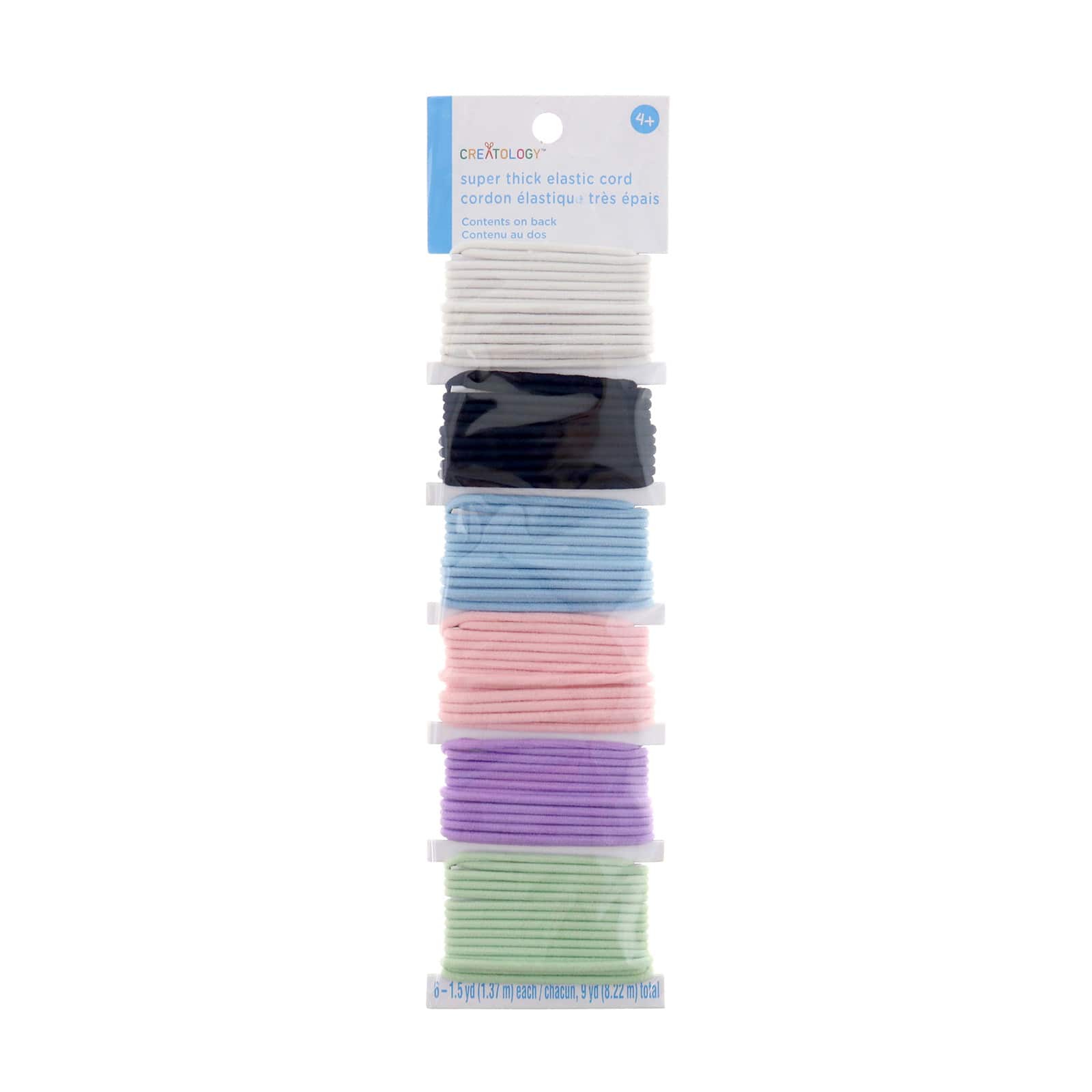12 Packs: 6 ct. (72 total) Pastel Elastic Cords by Creatology™