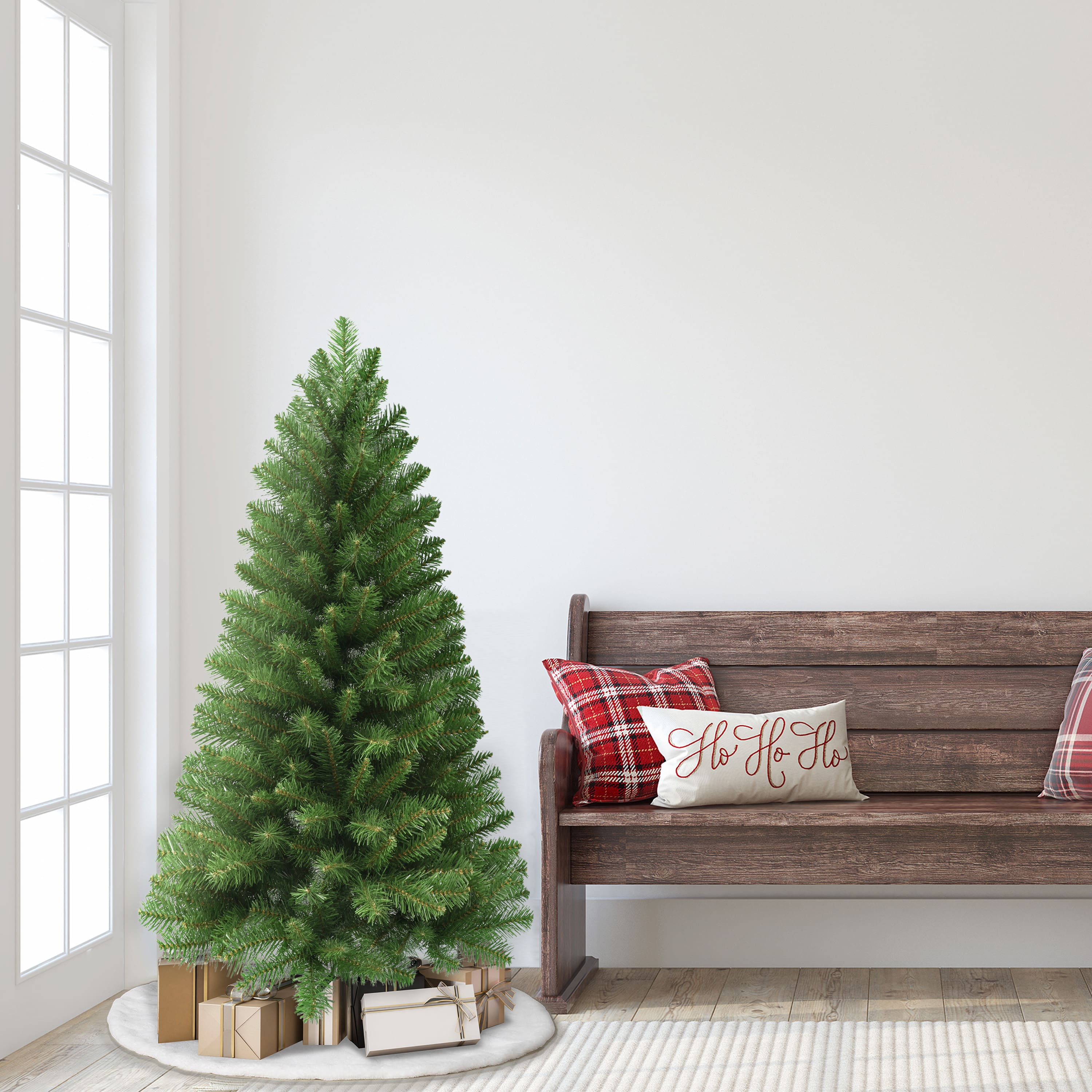6 Pack: 4.5ft. Unlit Virginia Pine Artificial Christmas Tree