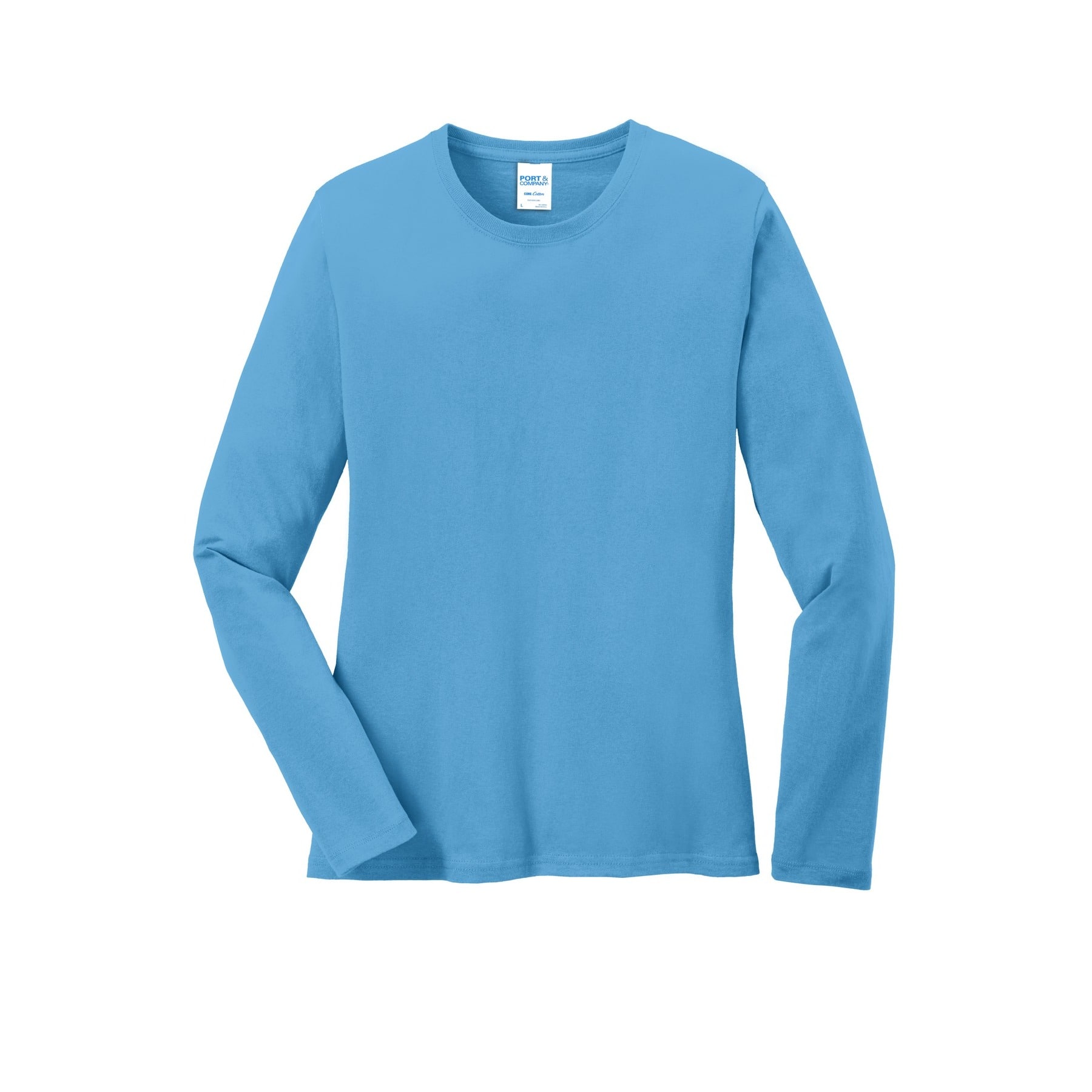 Port & Company® Core Cotton Colors Long Sleeve Ladies T-Shirt
