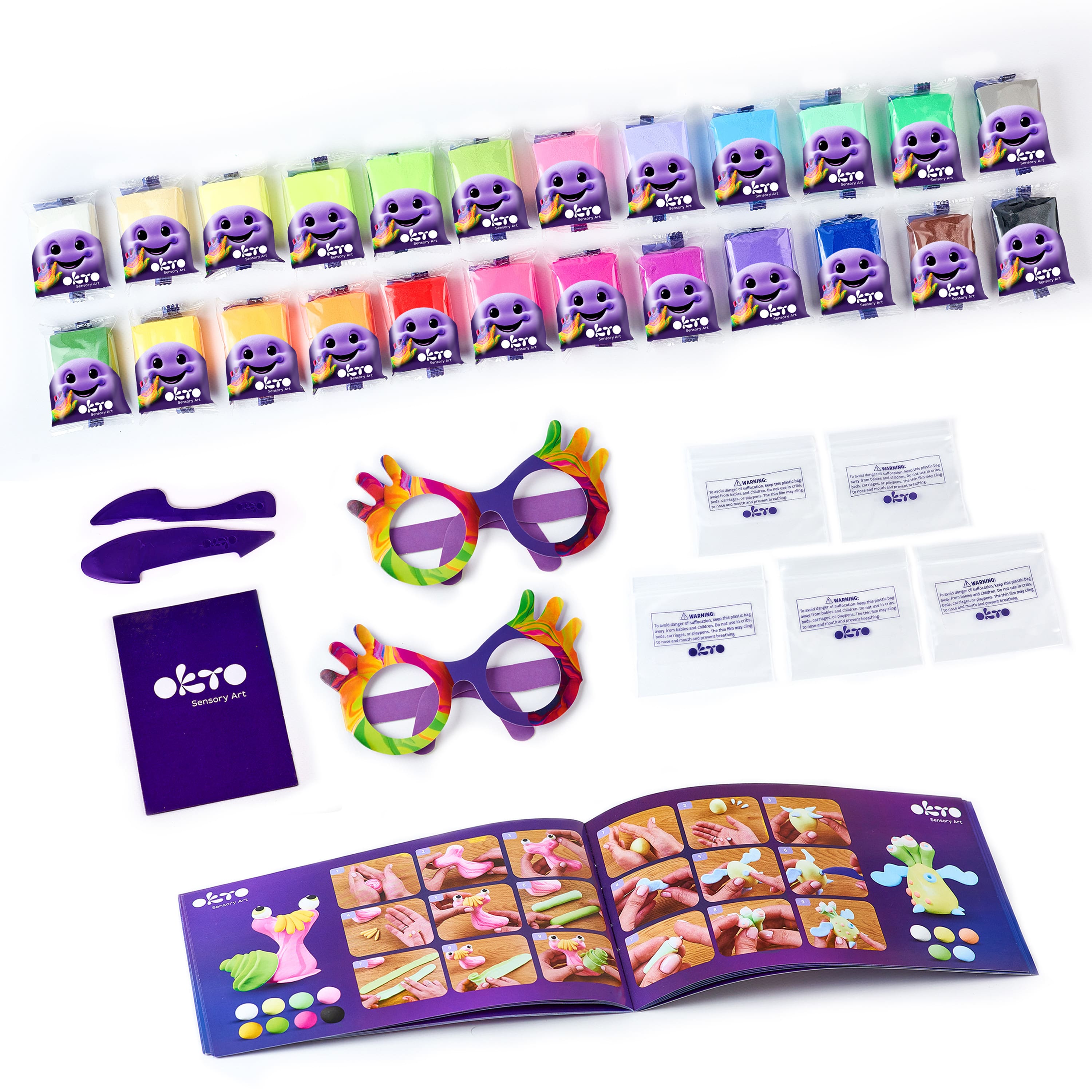 OKTO 24 Color Air Clay Creativity Kit