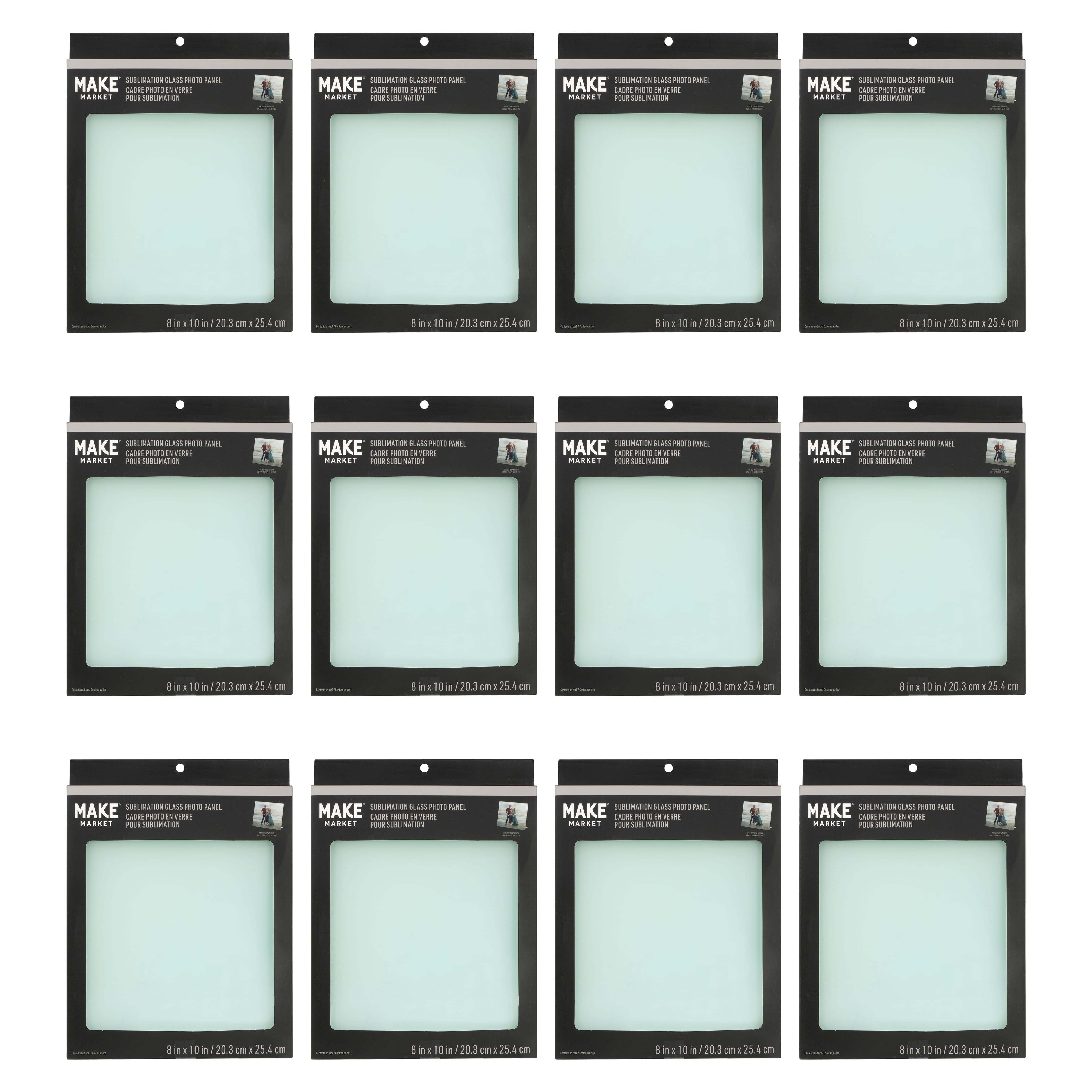 12 Pack: Sublimation Glass Photo Panel by Make Market®