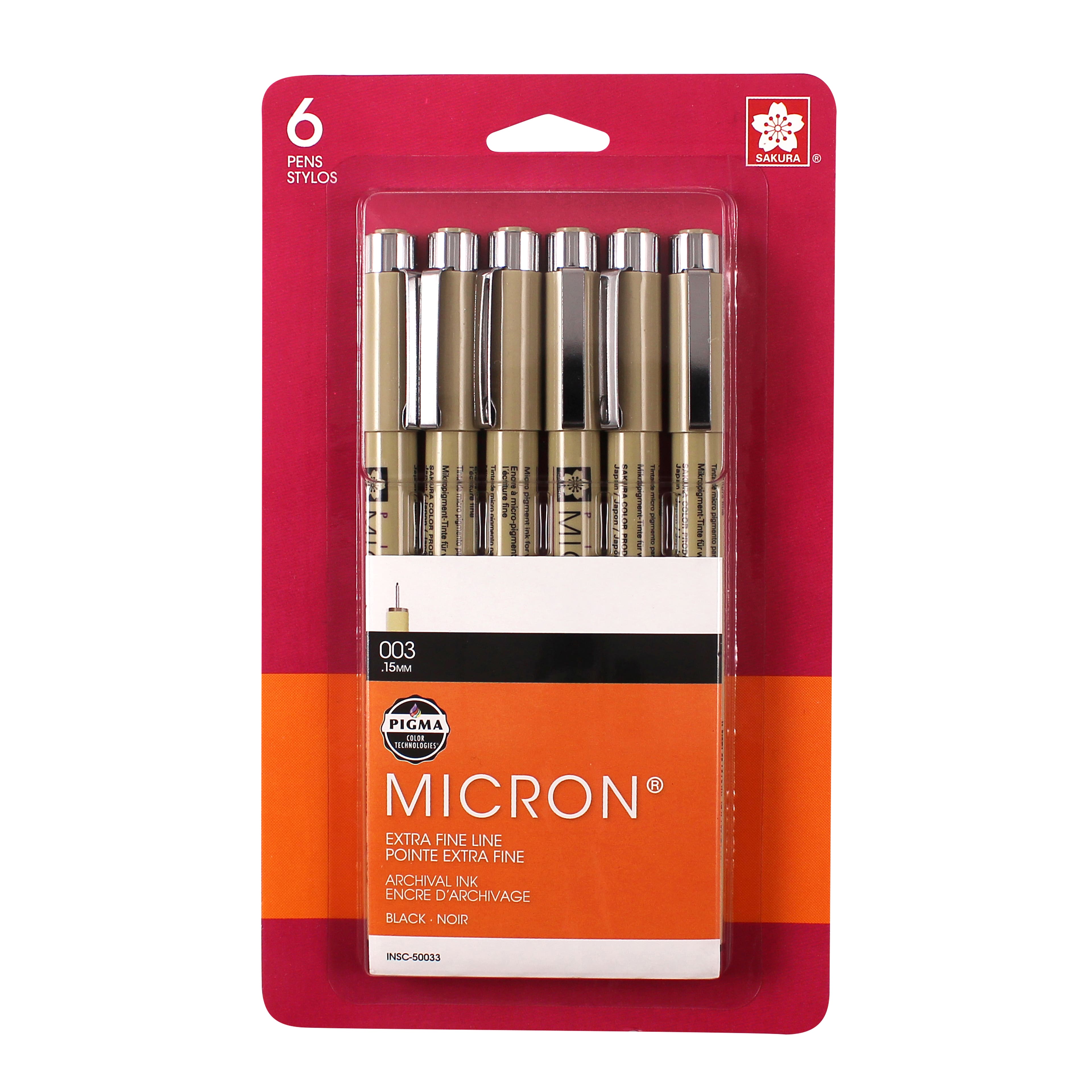 Micron&#xAE; 003 Micron&#xAE; Extra Fine Line Pens, 6ct.
