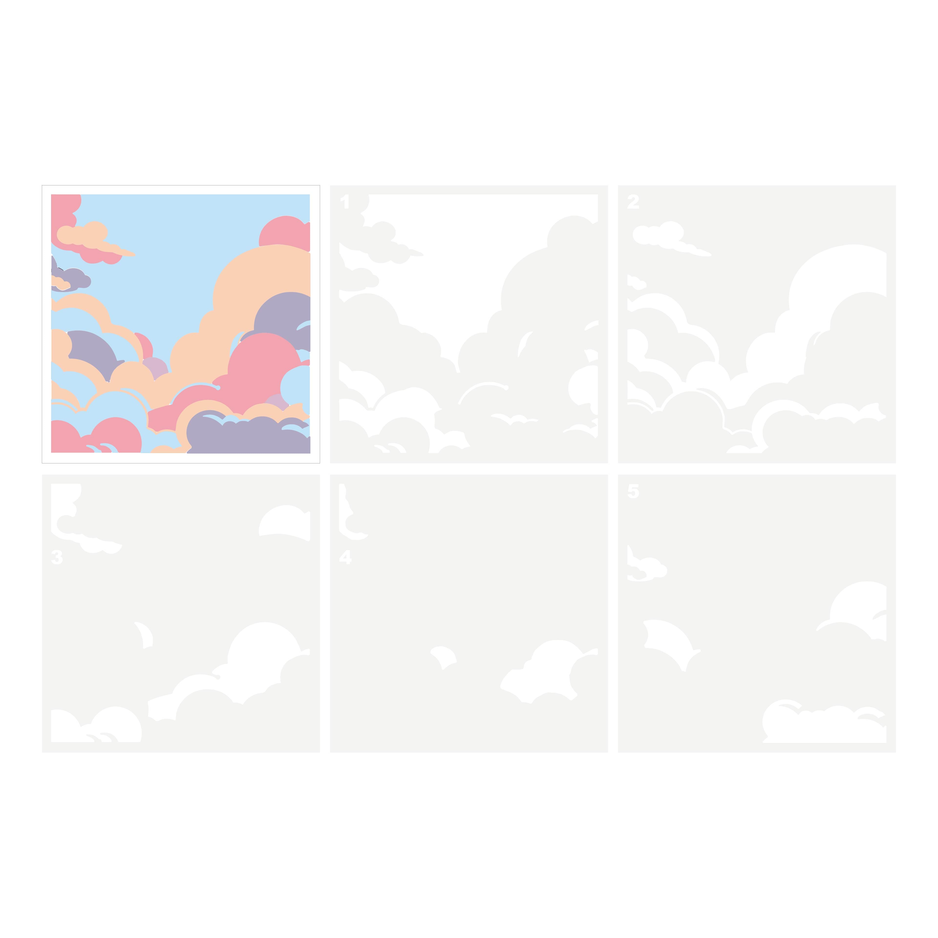 Clouds Layering Stencils by Recollections&#x2122;