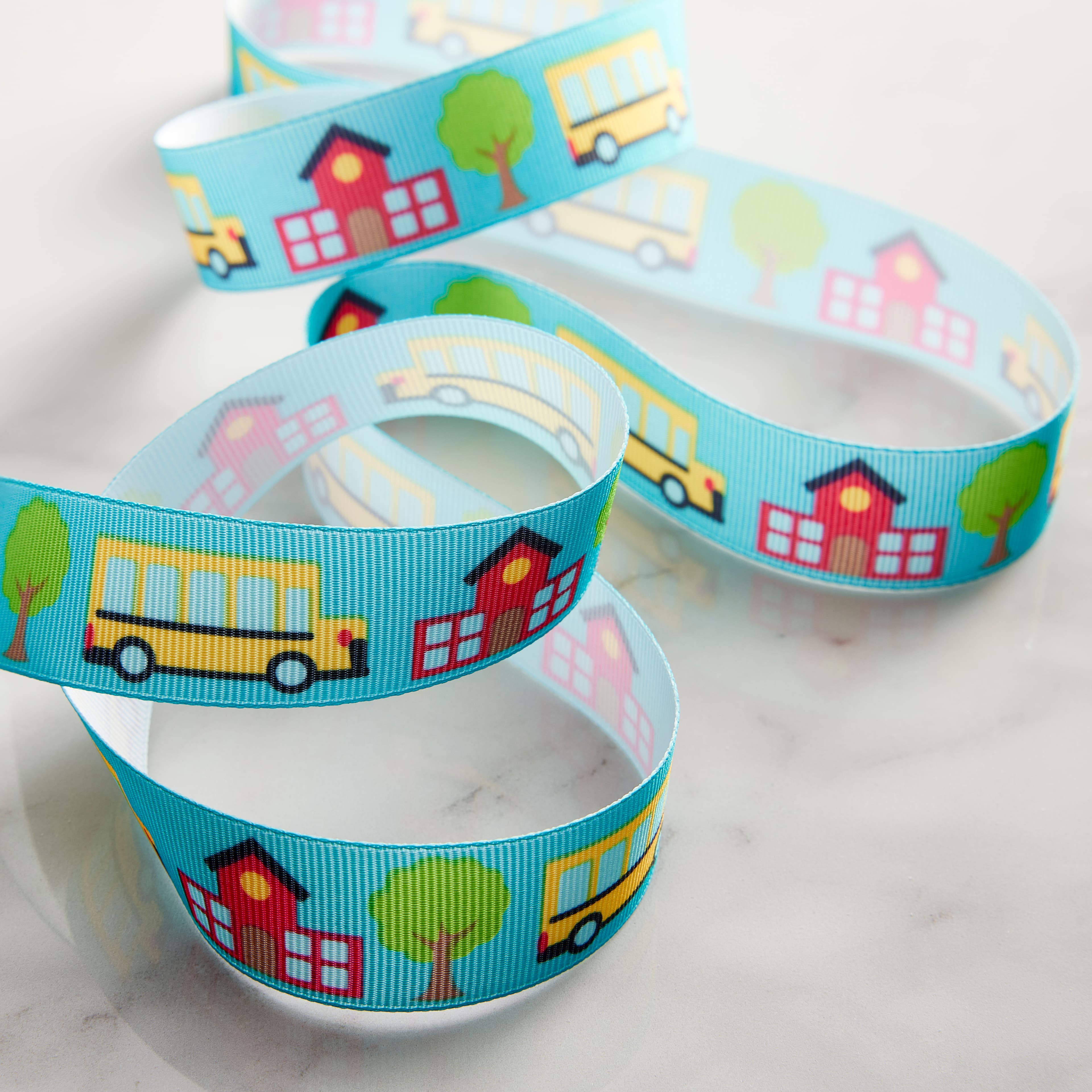 7/8&#x22; x 5yd. Grosgrain School Bus Ribbon by Celebrate It&#x2122;