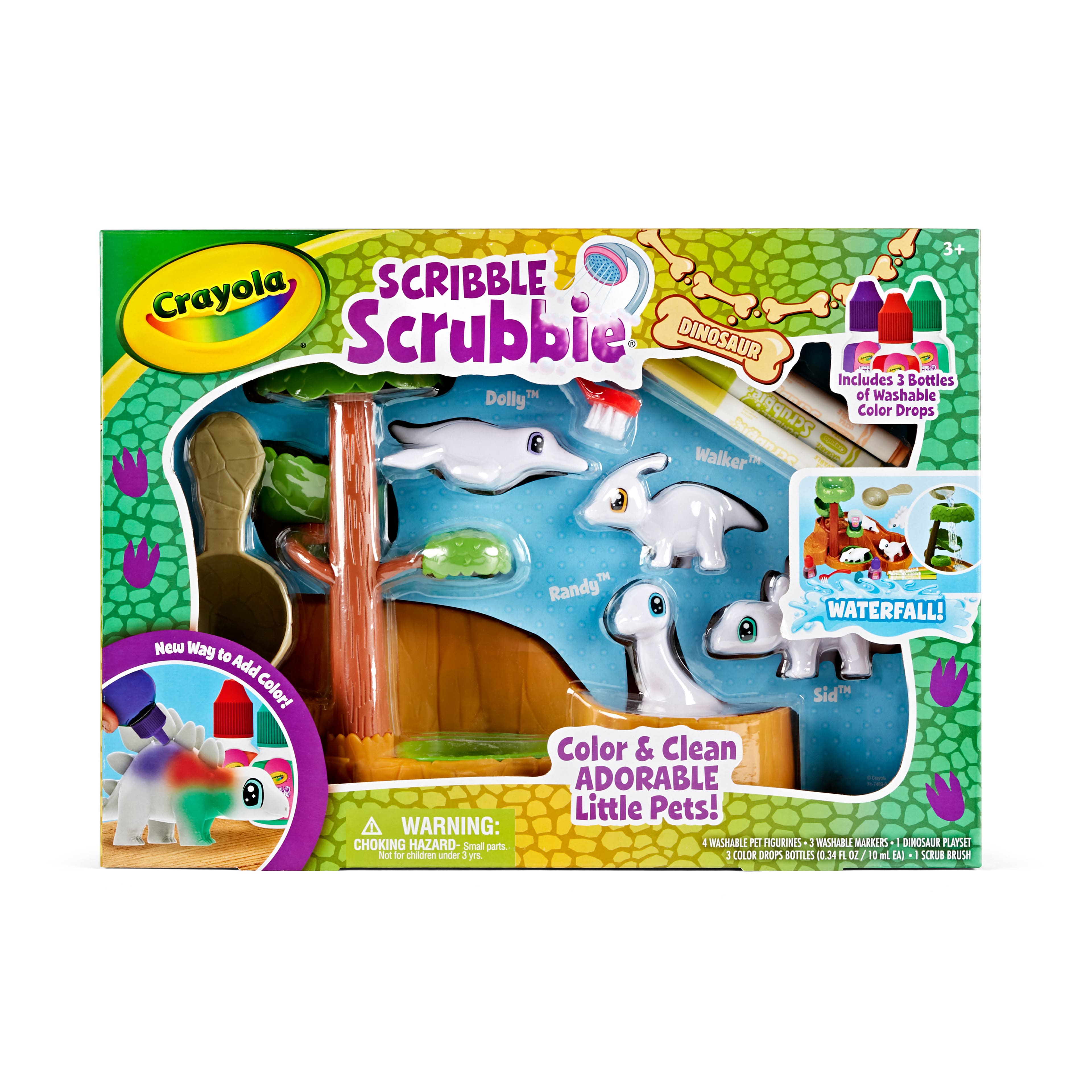 Crayola&#xAE; Scribble Scrubbie&#xAE; Waterfall Dinosaur Playset