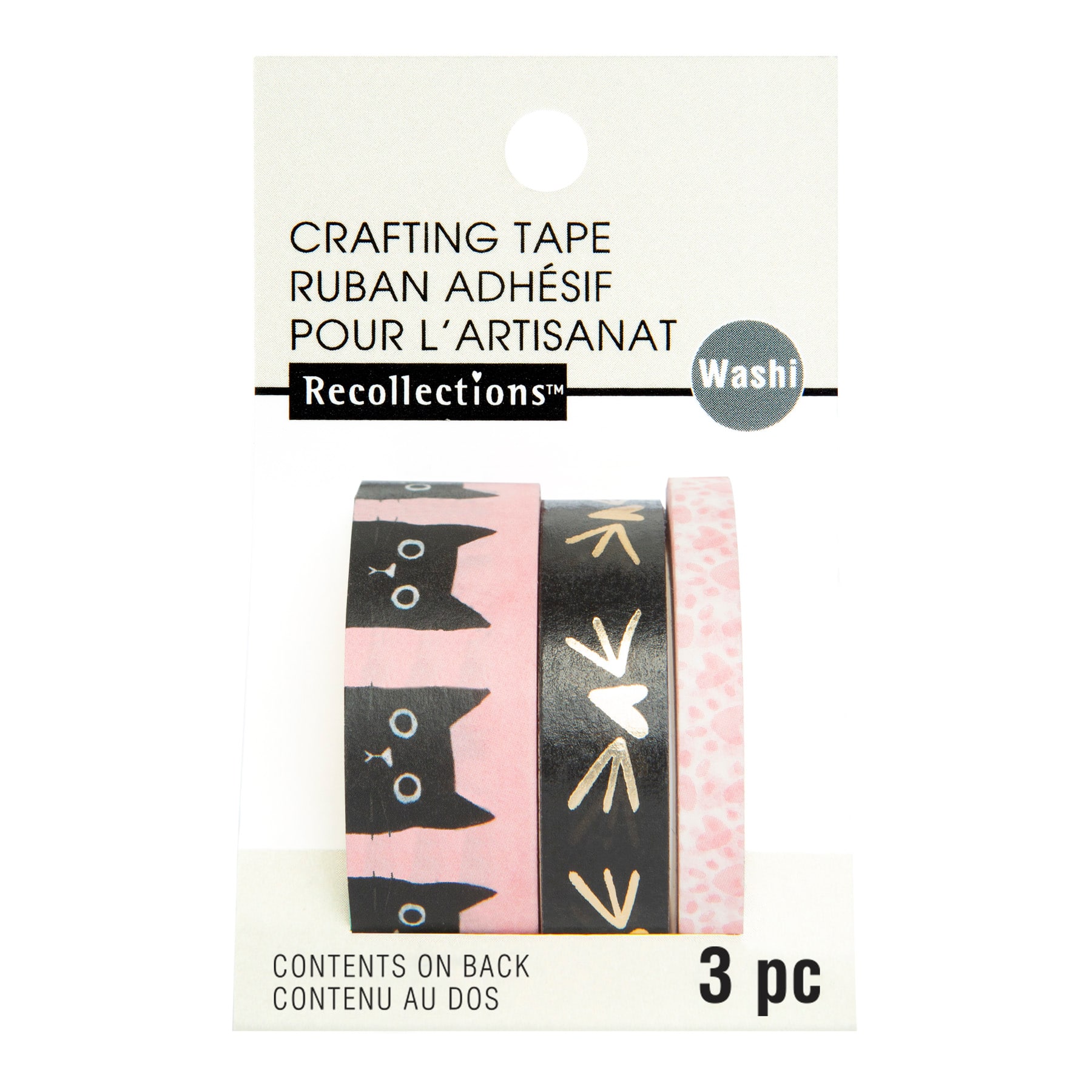 12 Packs: 3 ct. (36 total) Cat Crafting Washi Tapes by Recollections™