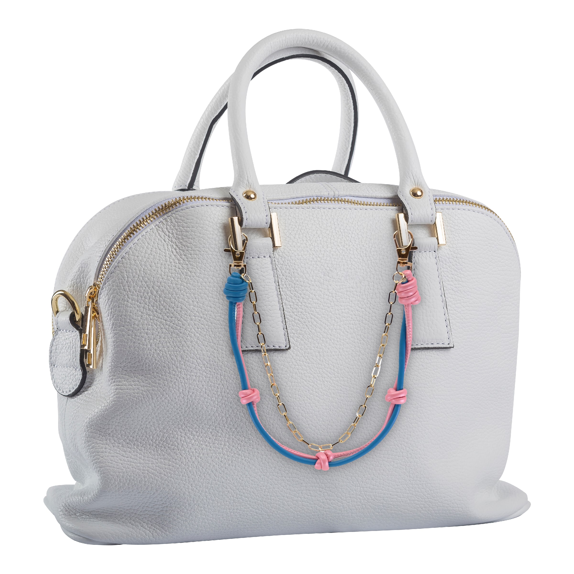 Blue Moon Studio™ Pink, Blue & Gold Chain Bag Charm