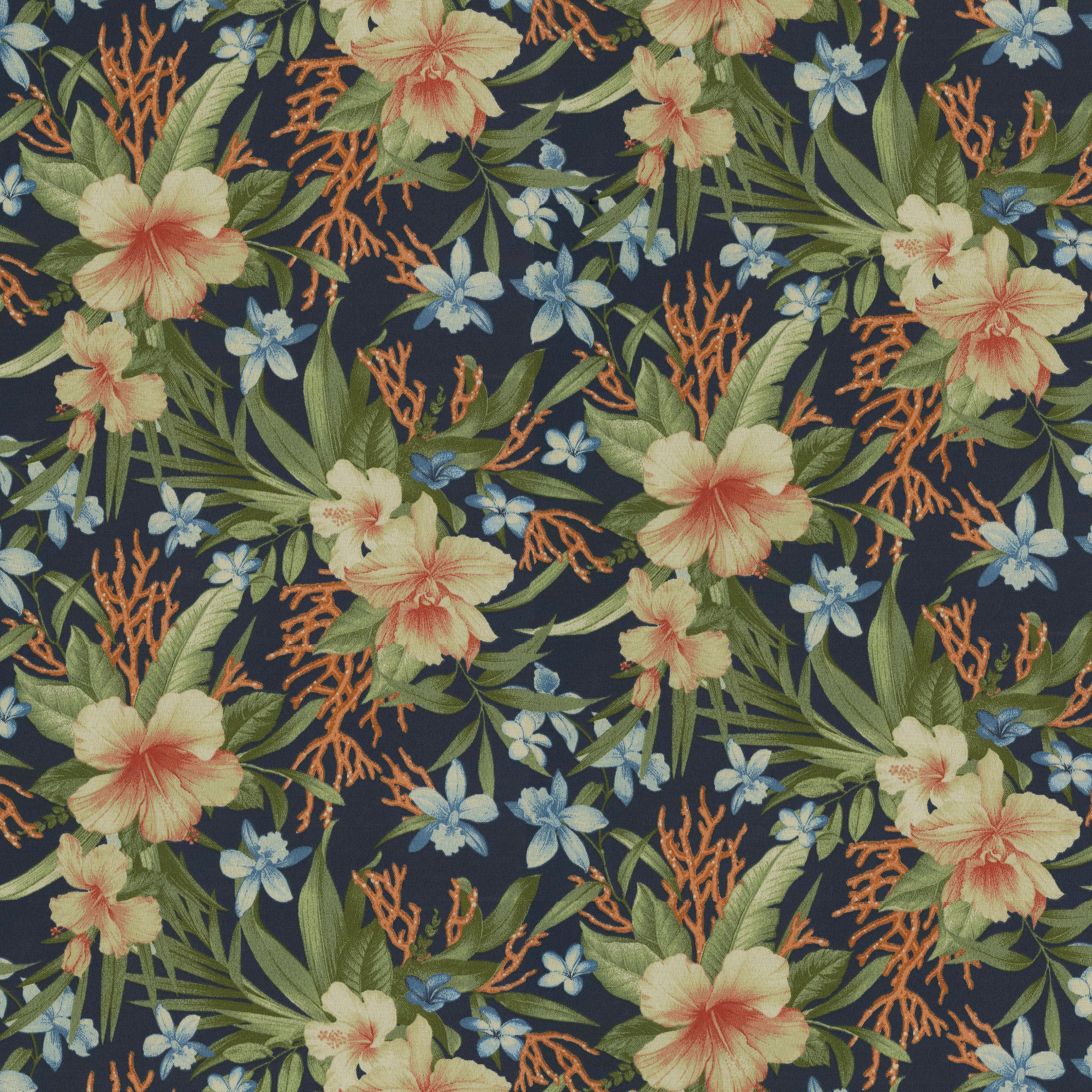 Tommy Bahama Ink Fleur Mar Outdoor Fabric