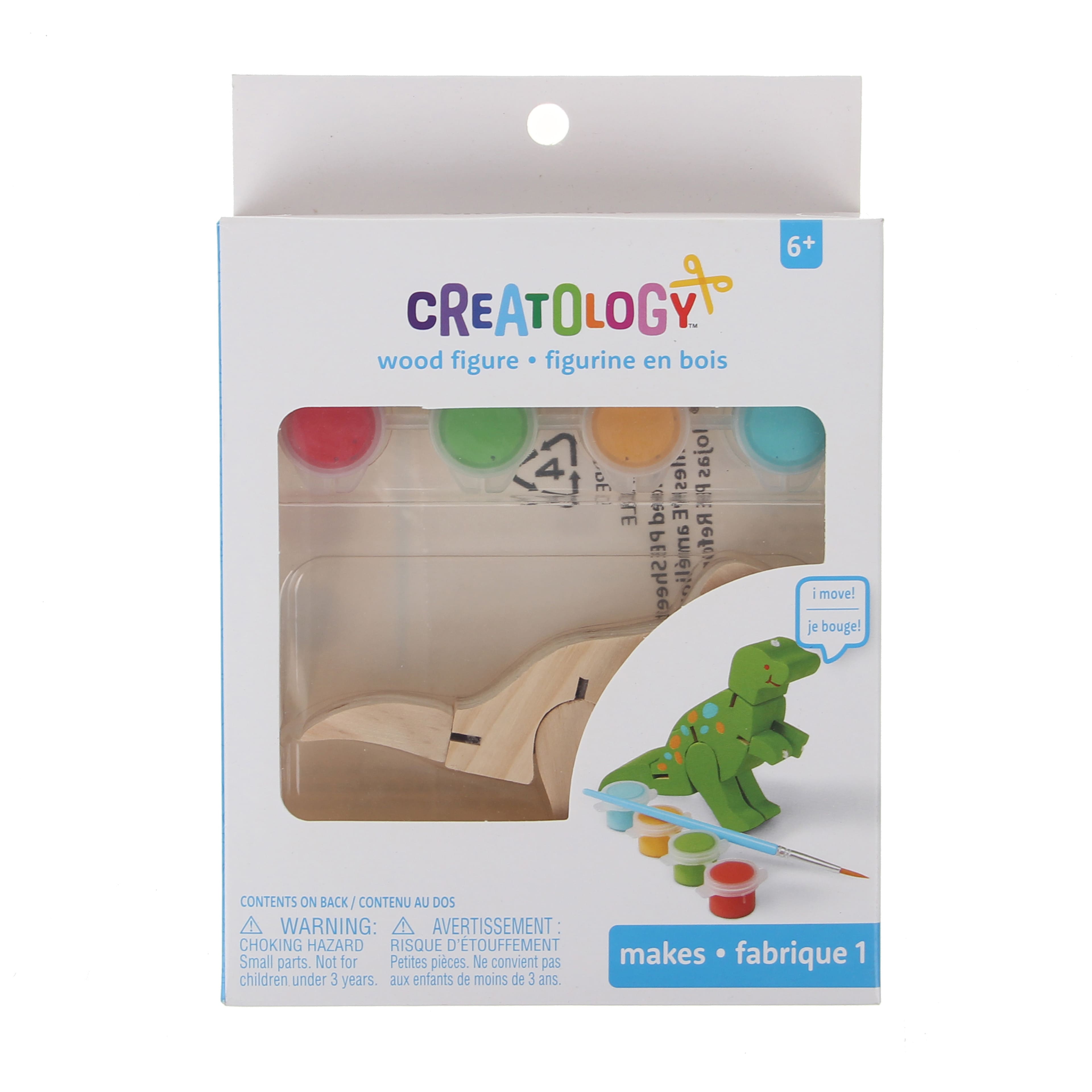 12 Pack: 3D Dinosaur Wood Figure by Creatology&#x2122;