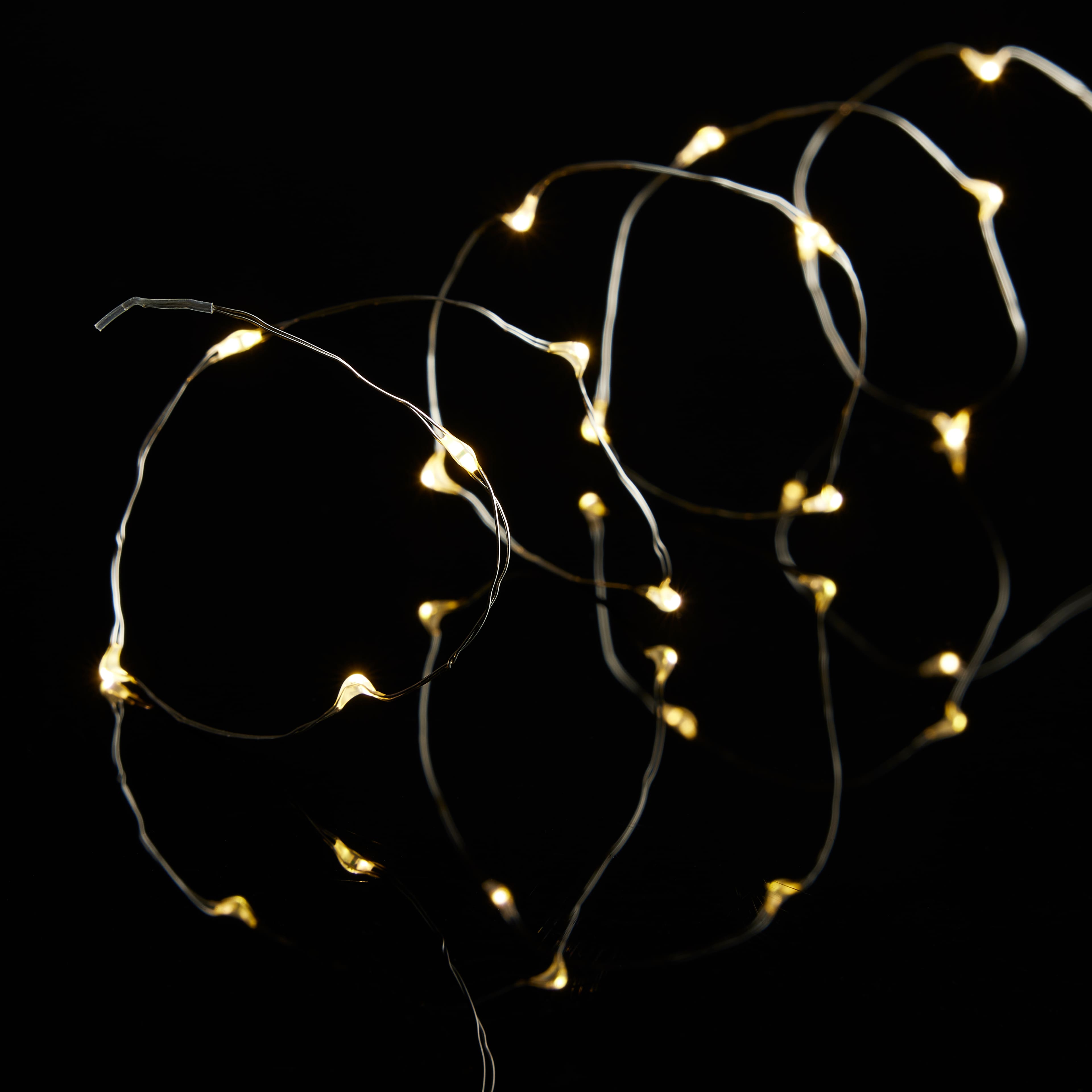 15ct. Warm White LED Crafting Lights with Mini Red Pom Poms by  Ashland®-Christmas Lights 