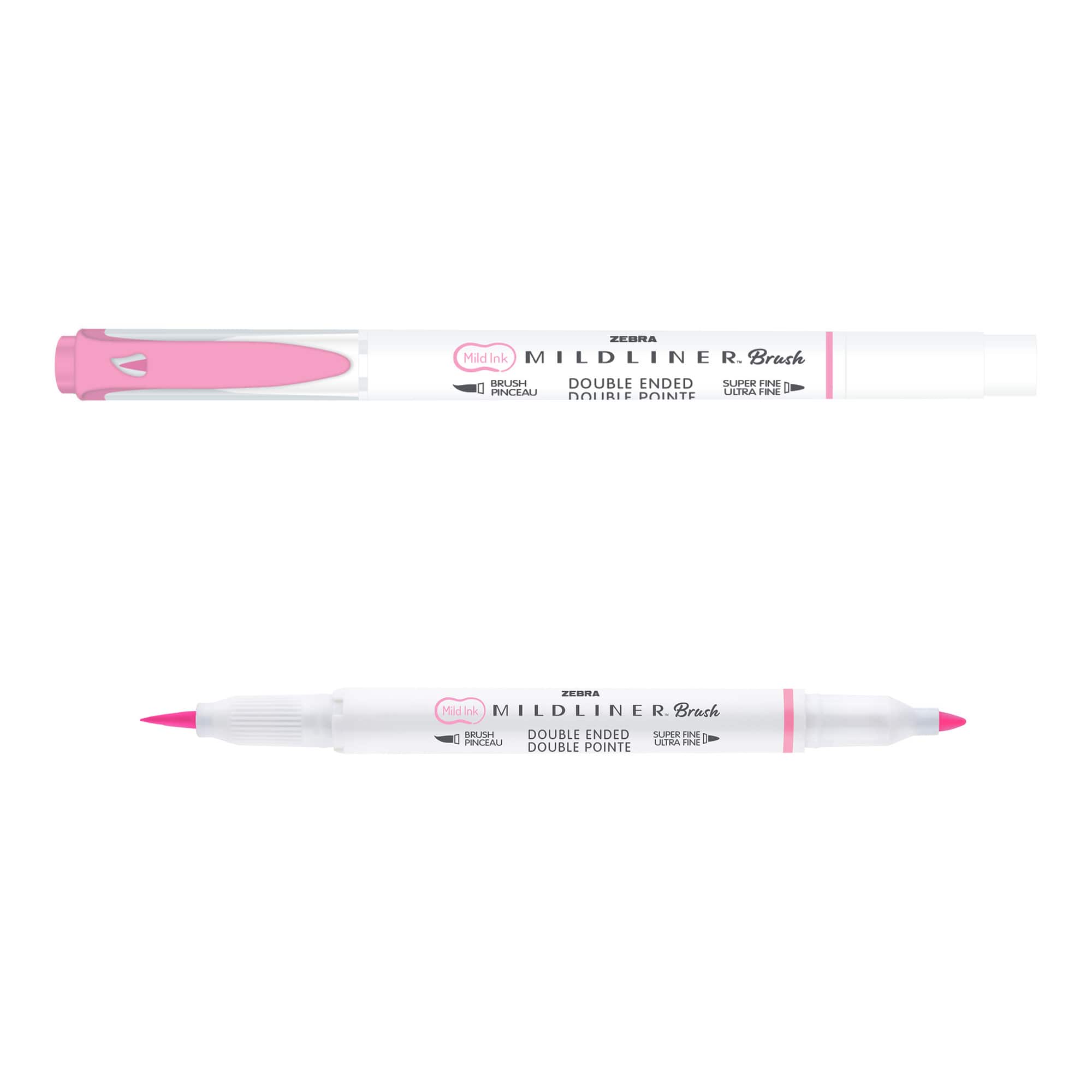 Zebra Mildliner Brush Pen Mild Pink