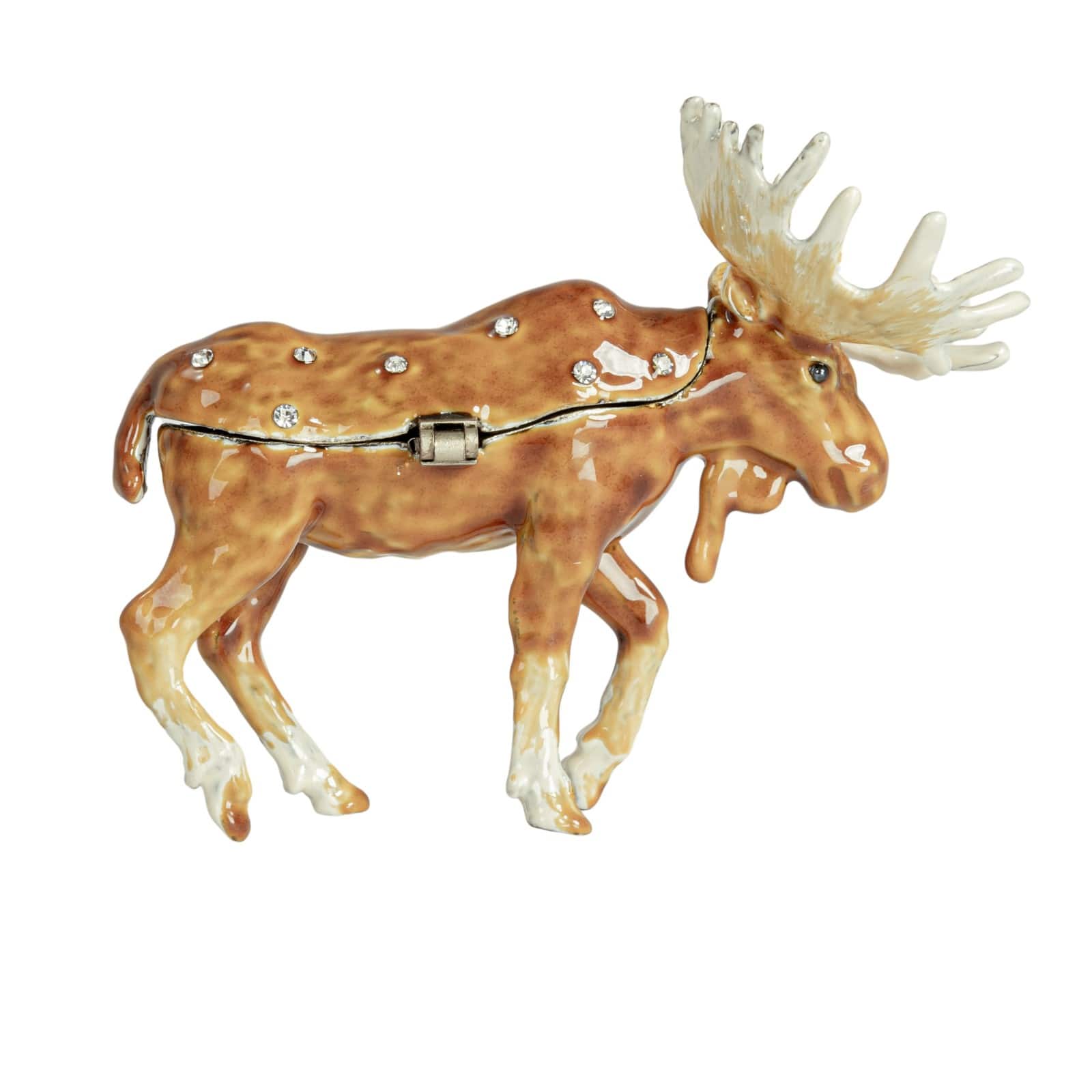 Hello Honey&#xAE; 3.5&#x22; Brown Majestic Moose Trinket Box