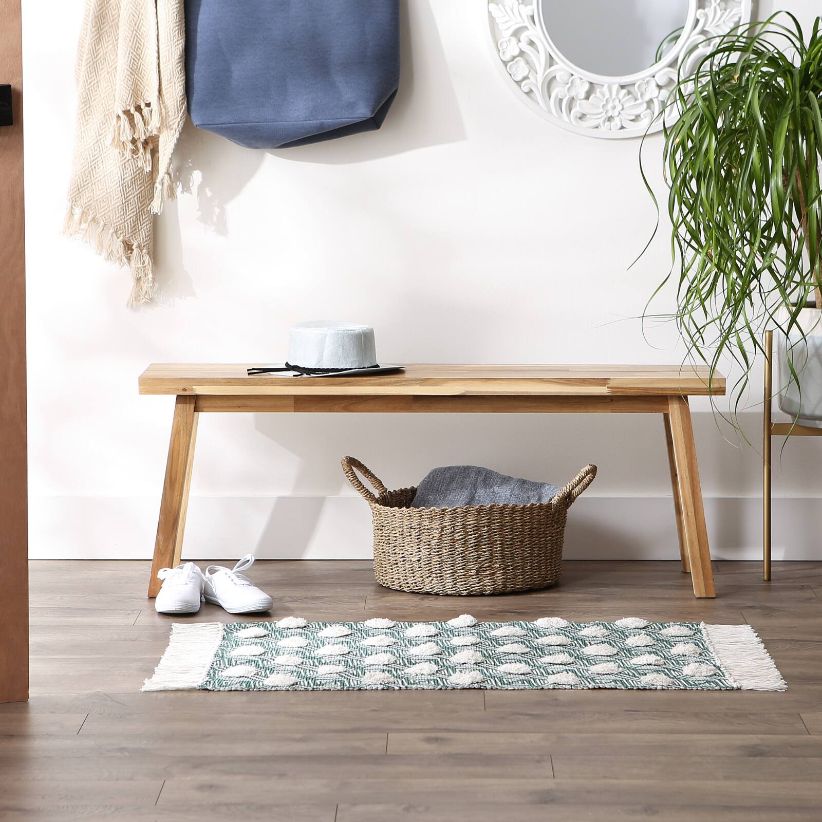 DII&#xAE; Diamond Textured Hand-Loomed Shag Rug