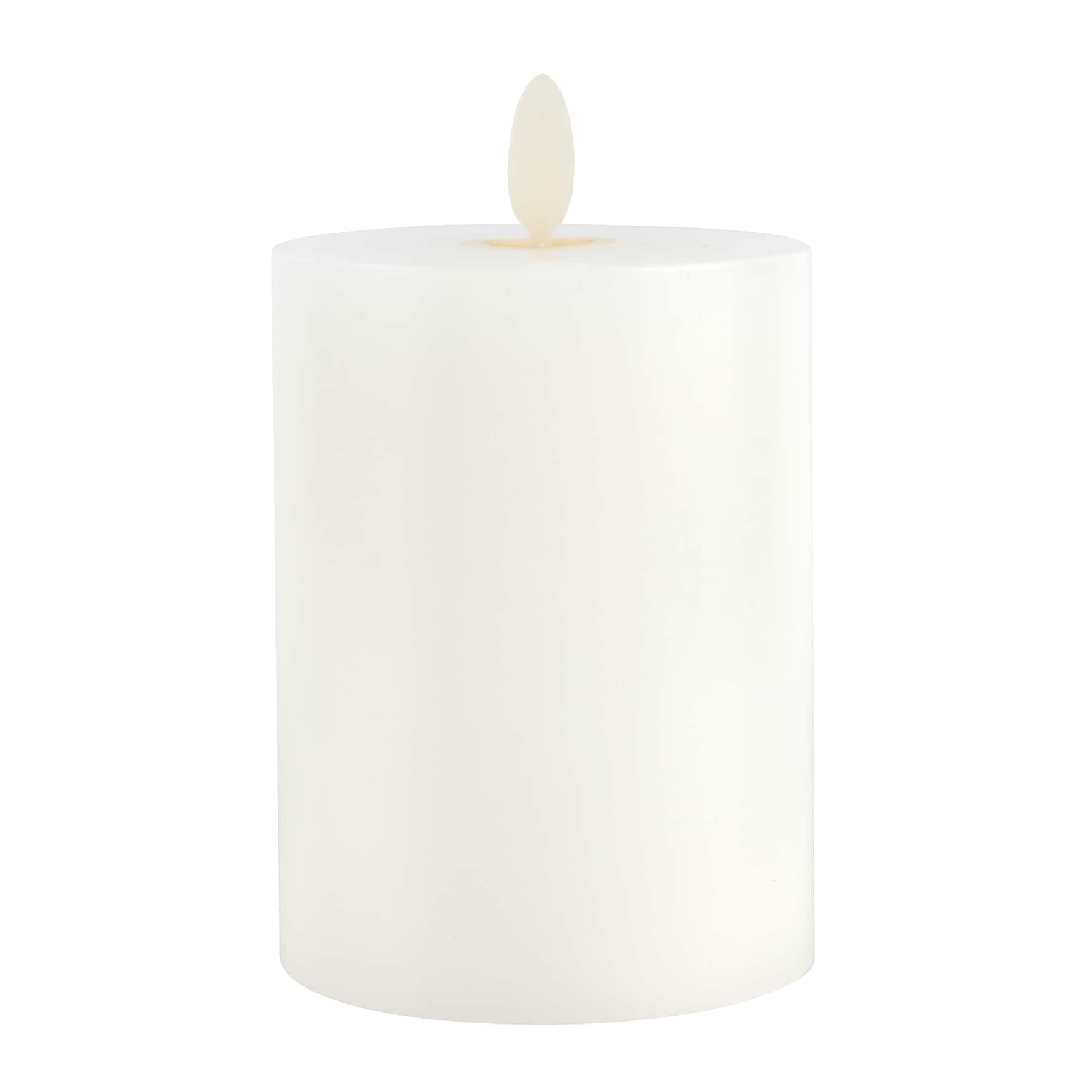 8&#x22; LED Wax Pillar Candle with Moving Flame by Ashland&#xAE;