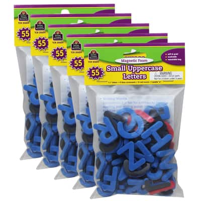 Teacher Created Resources Magnetic Foam Uppercase Letters, 5 packs of 55 | 1.25" | Michaels