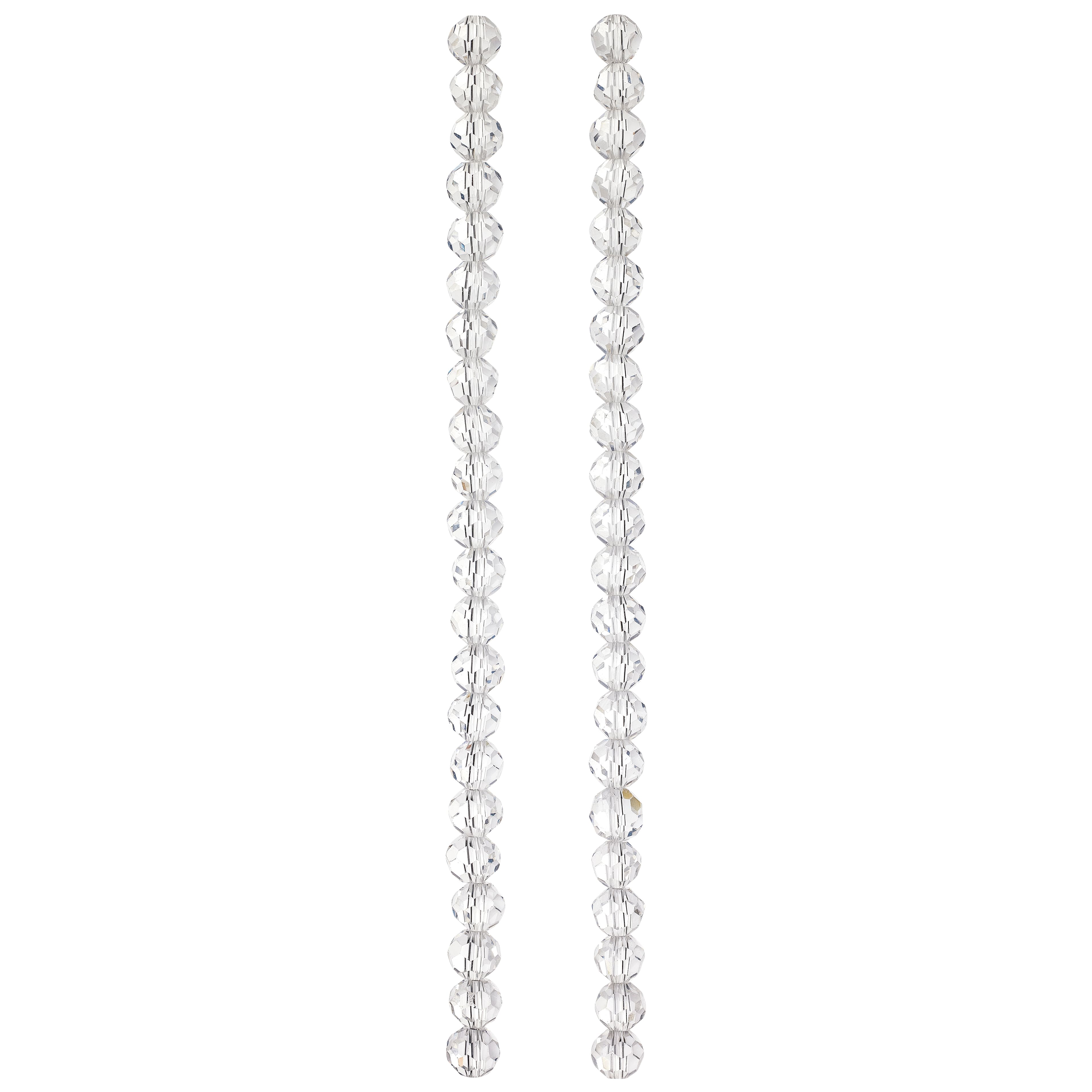 Crystal Glass Faceted Round Beads, 8mm by Bead Landing&#x2122;