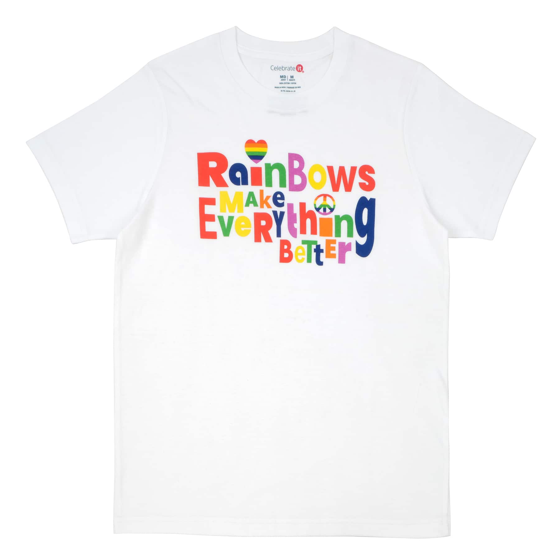 Rainbows Make Everything Better Adult Pride T-Shirt by Celebrate It