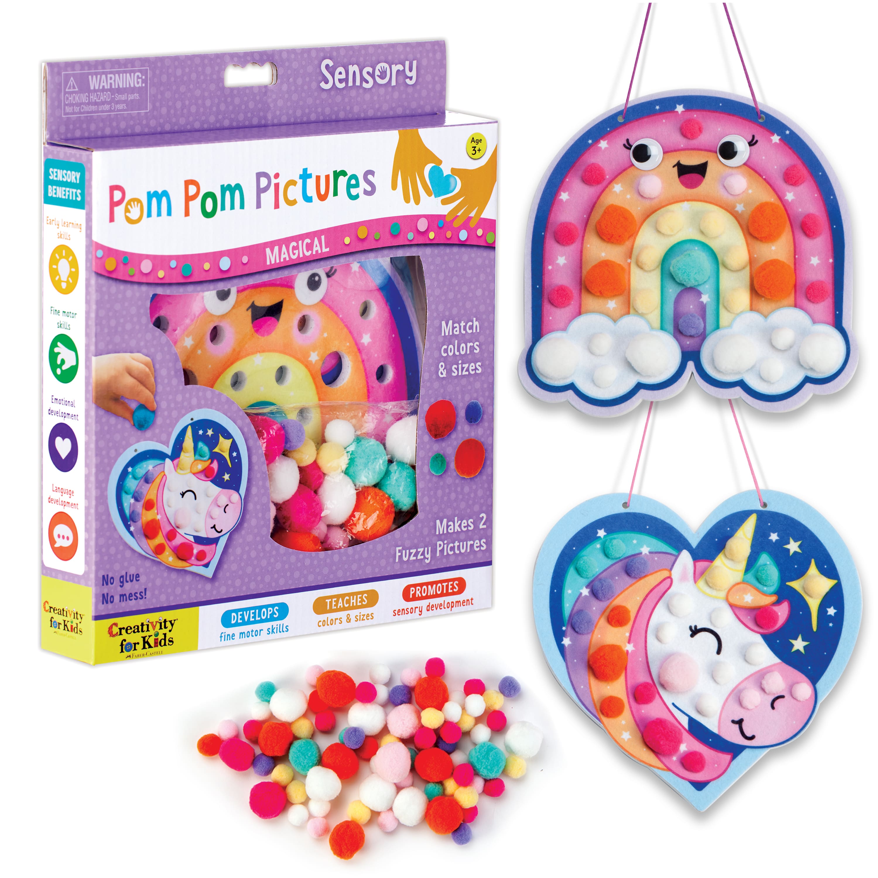 6 Pack: Creativity for Kids&#xAE; Magical Pom Pom Pictures Kit