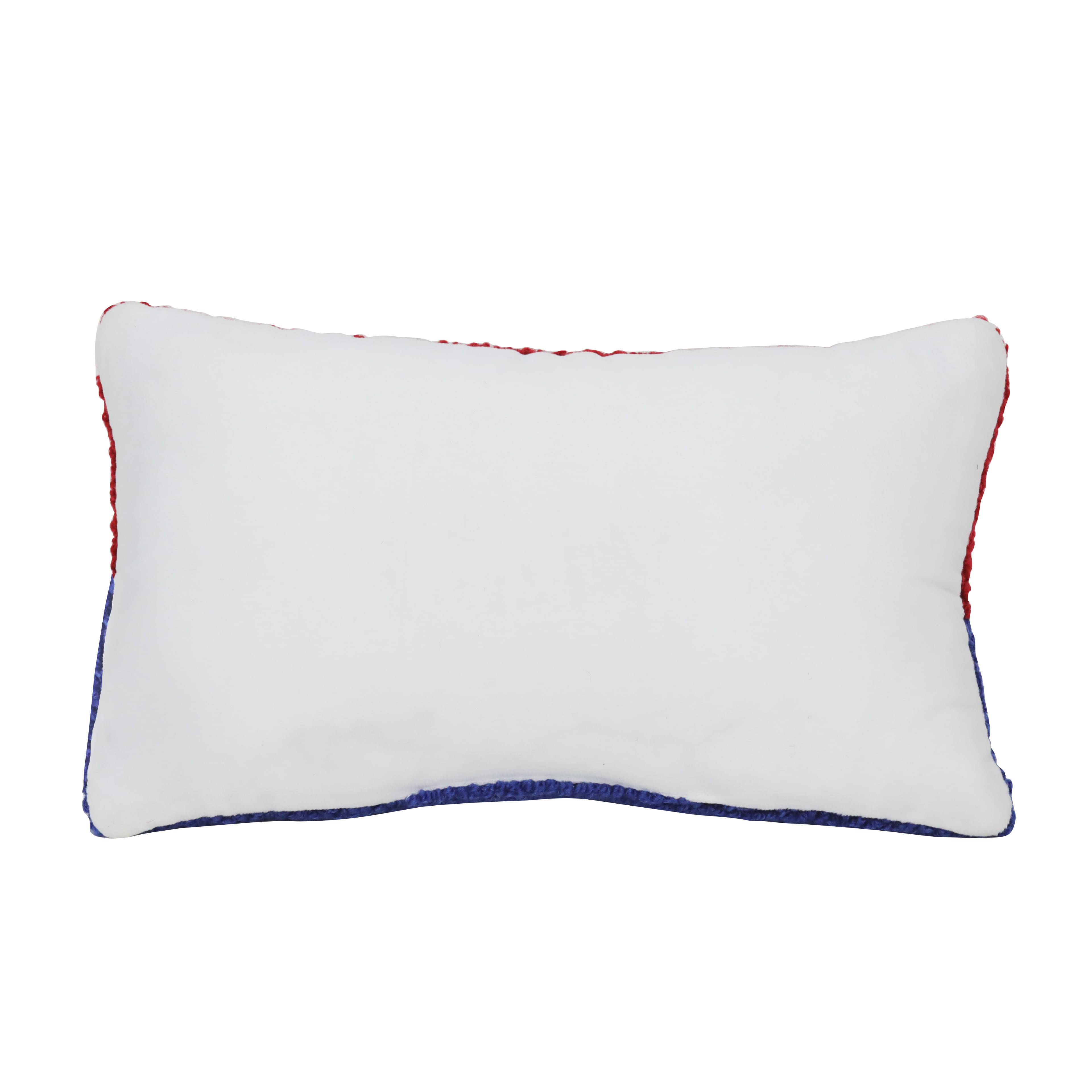 11.5&#x22; x 6.5&#x22; USA Latch Hook Throw Pillow by Celebrate It&#x2122;