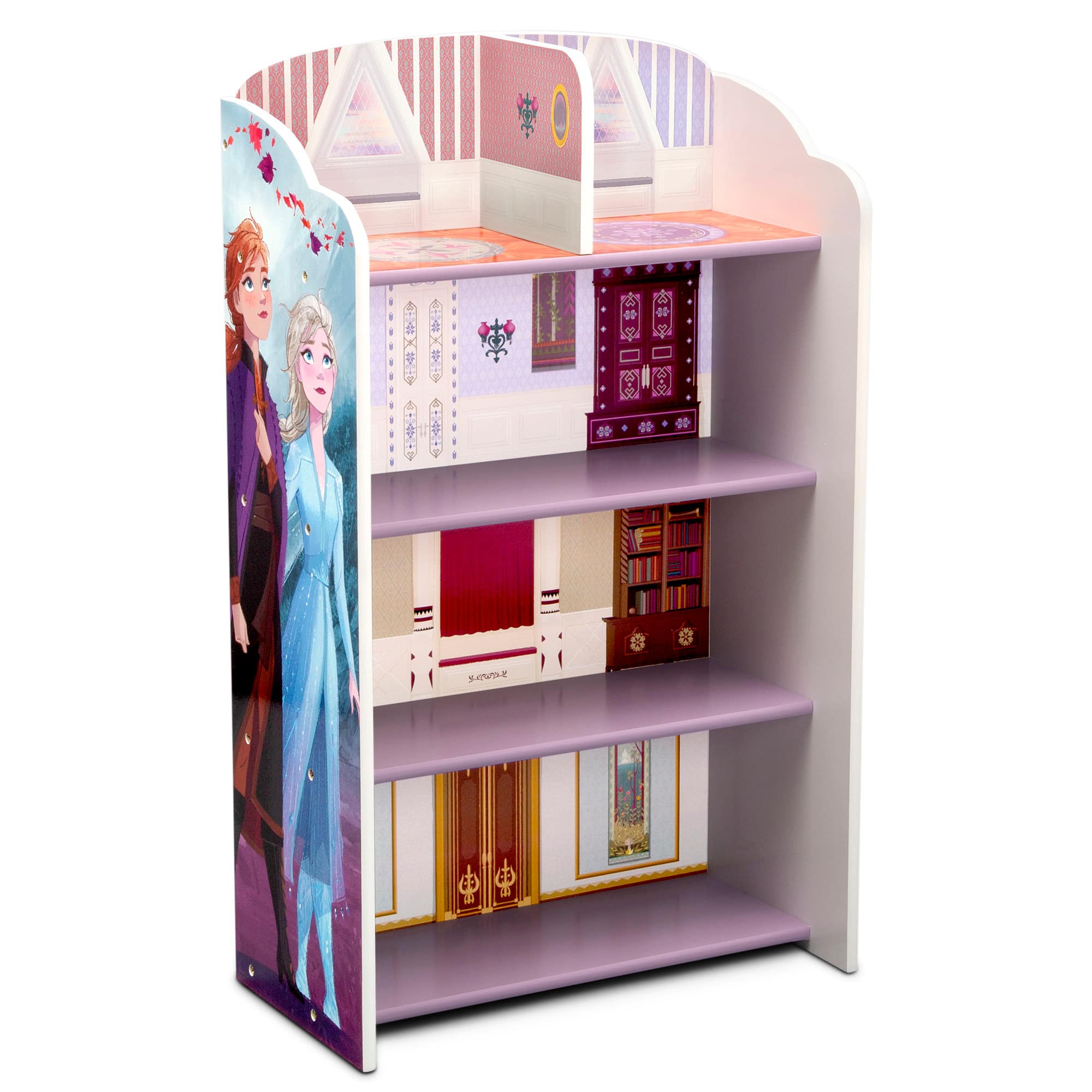 Disney&#xAE; Frozen II Wooden Playhouse 4-Shelf Bookcase 