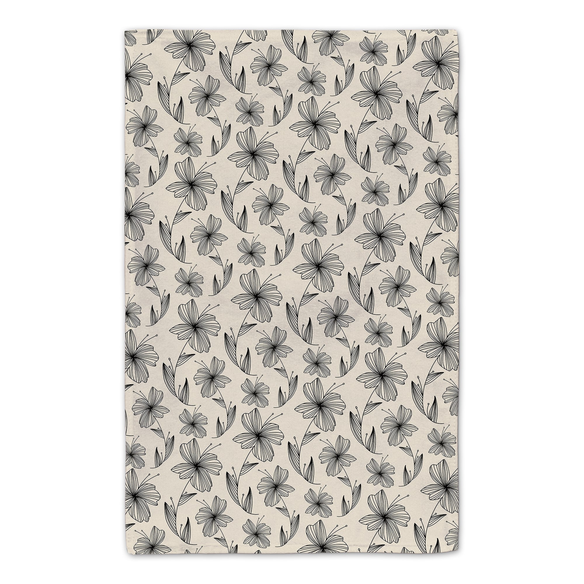 Grow Cream Florals 16" x 25" Tea Towel Set of 2