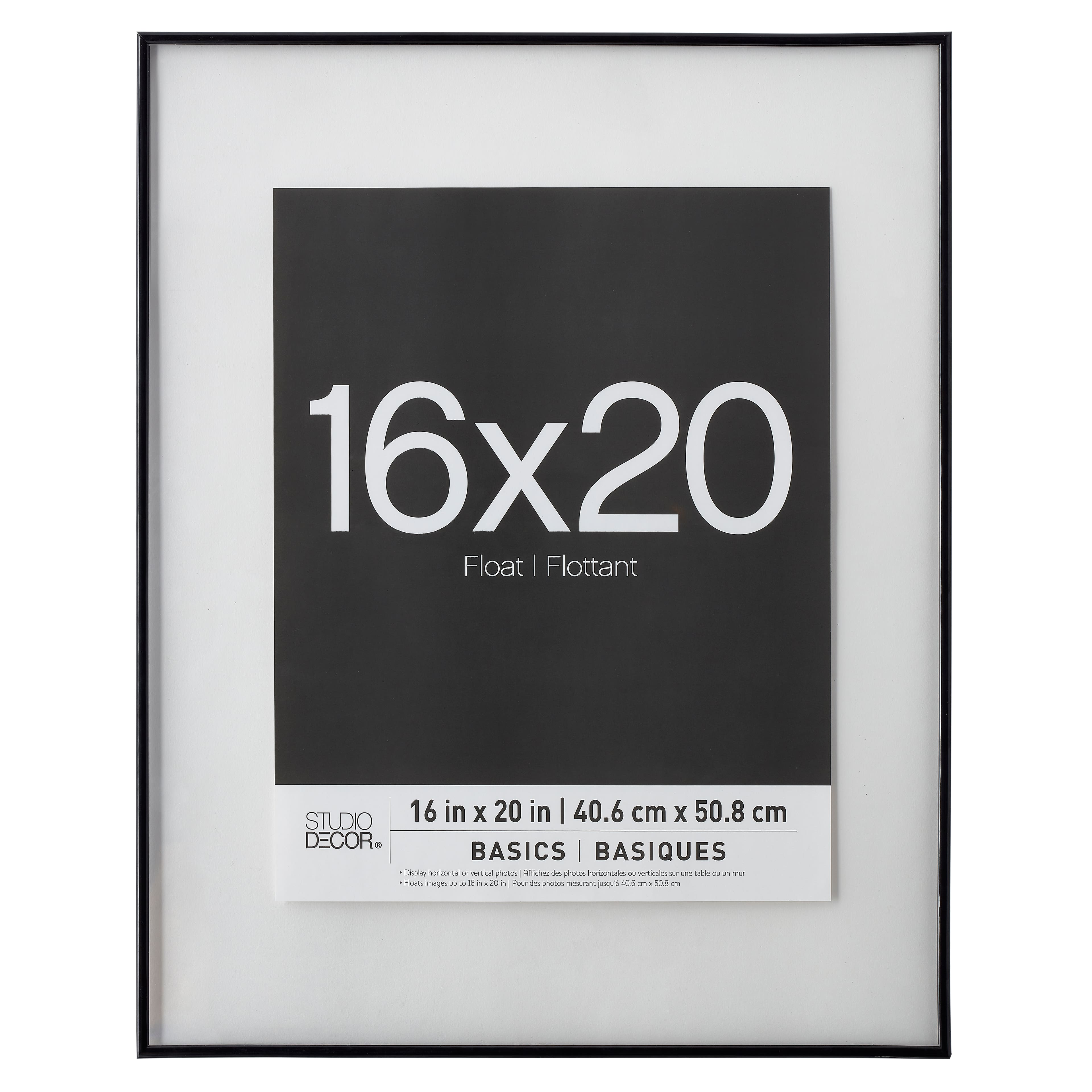 5 Pack: Black Thin 16&#x22; x 20&#x22; Float Frame, Basics by Studio D&#xE9;cor&#xAE;