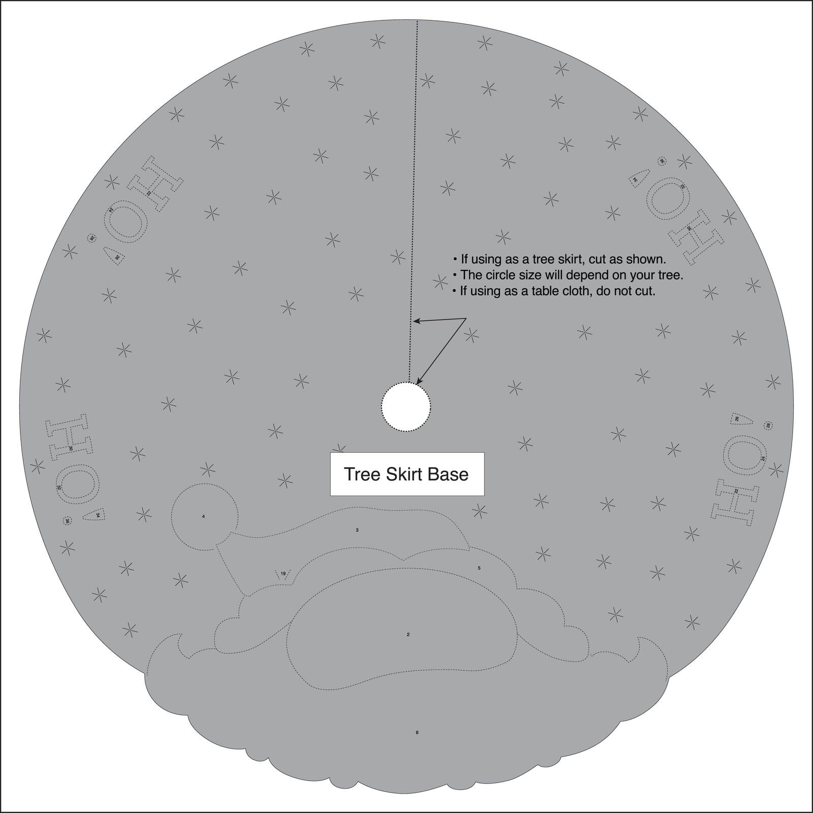 Bucilla® Jolly Santa Felt Tree Skirt Kit