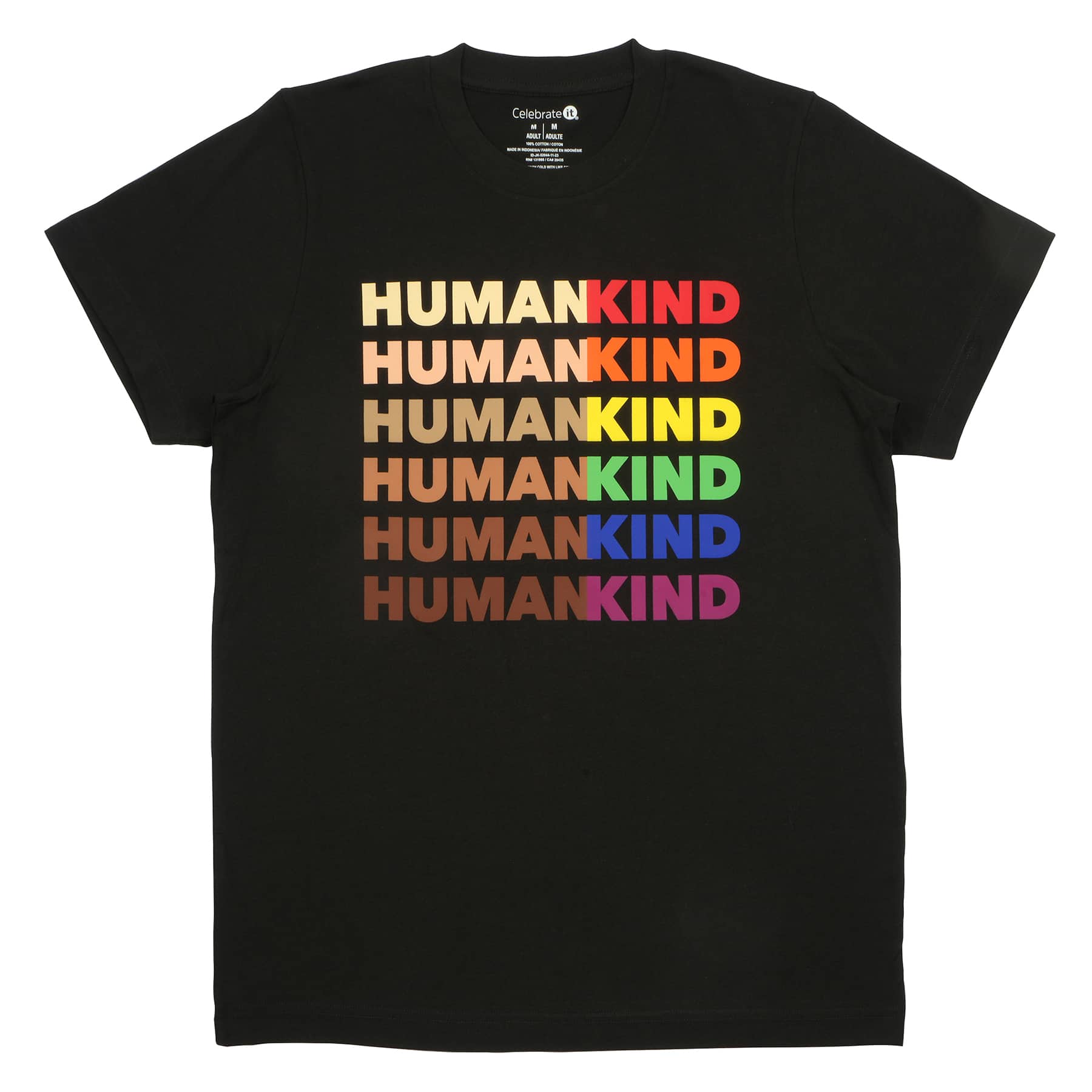 Pride Human Kind Adult Crew Neck T-Shirt by Celebrate It&#x2122;