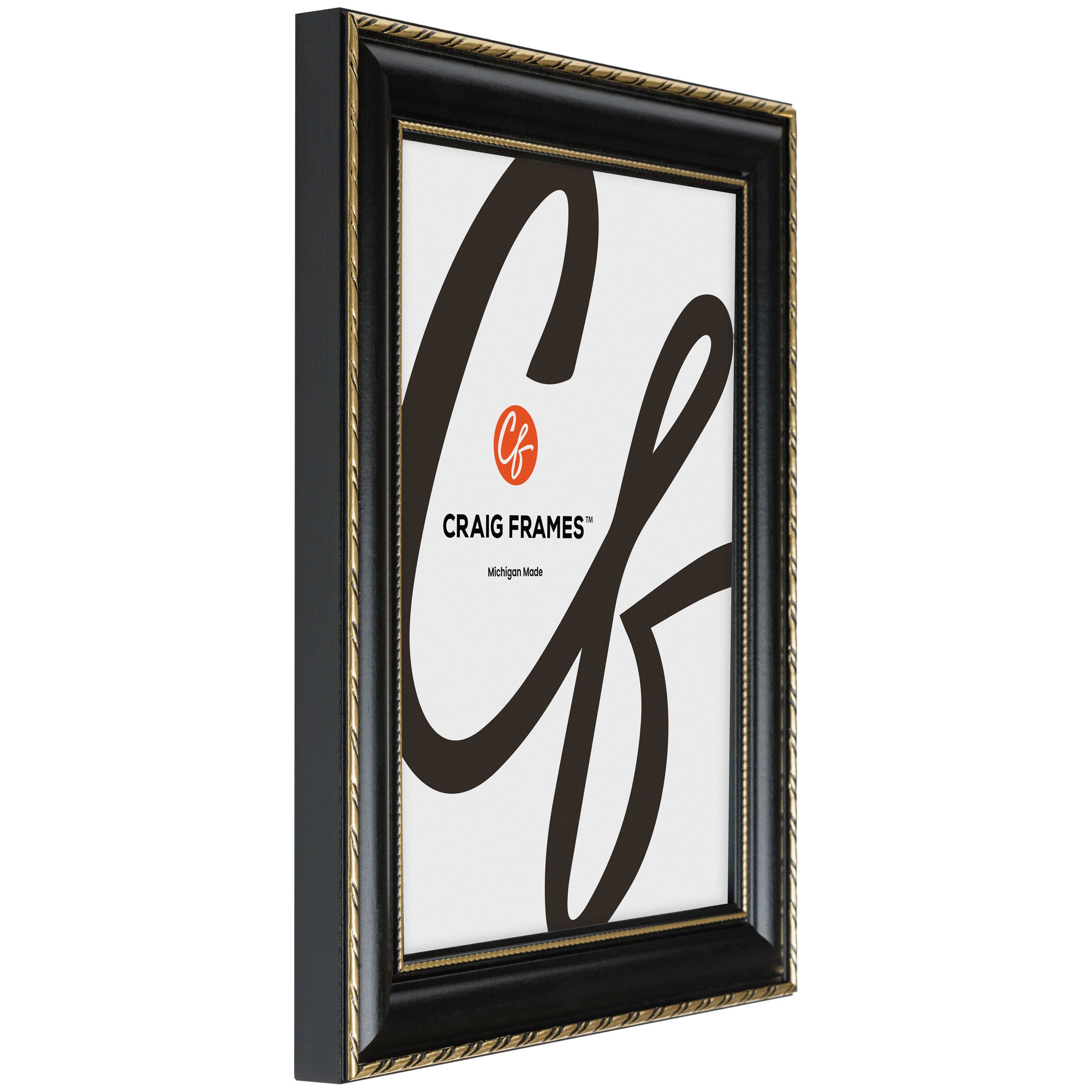 4 Pack Craig Frames Victoria Black &#x26; Gold Picture Frame