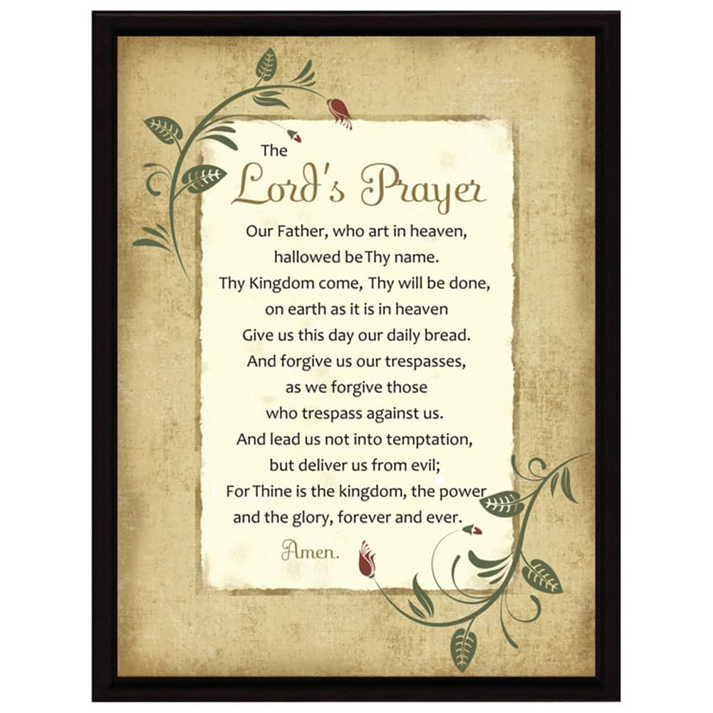 Lord's Prayer Wood Framed Art | Michaels