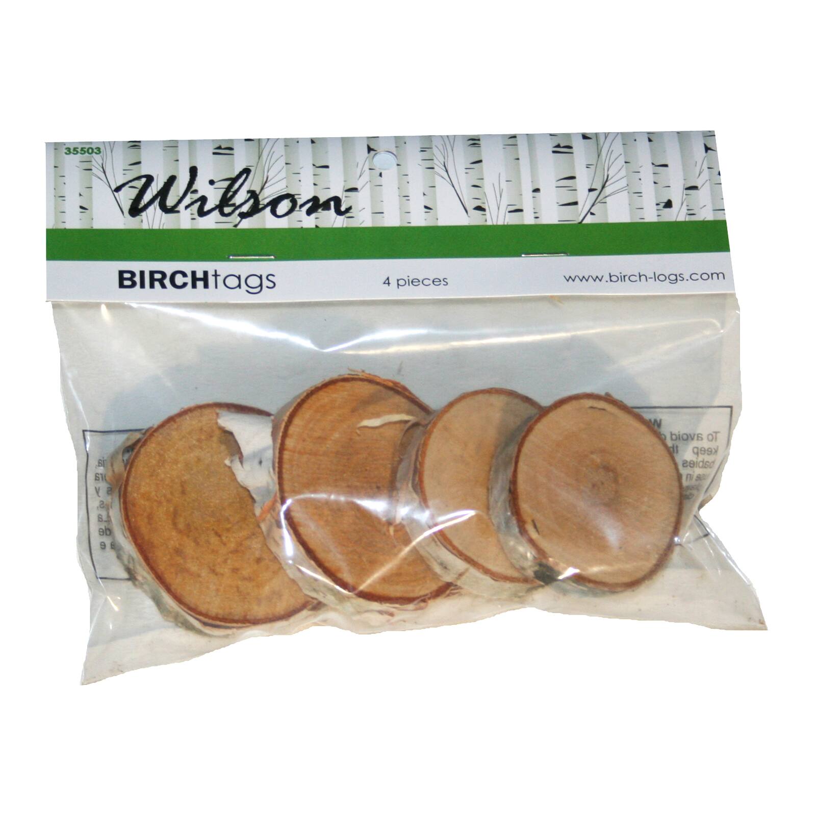 Wilson® Enterprises 6 Pack Birch Tags