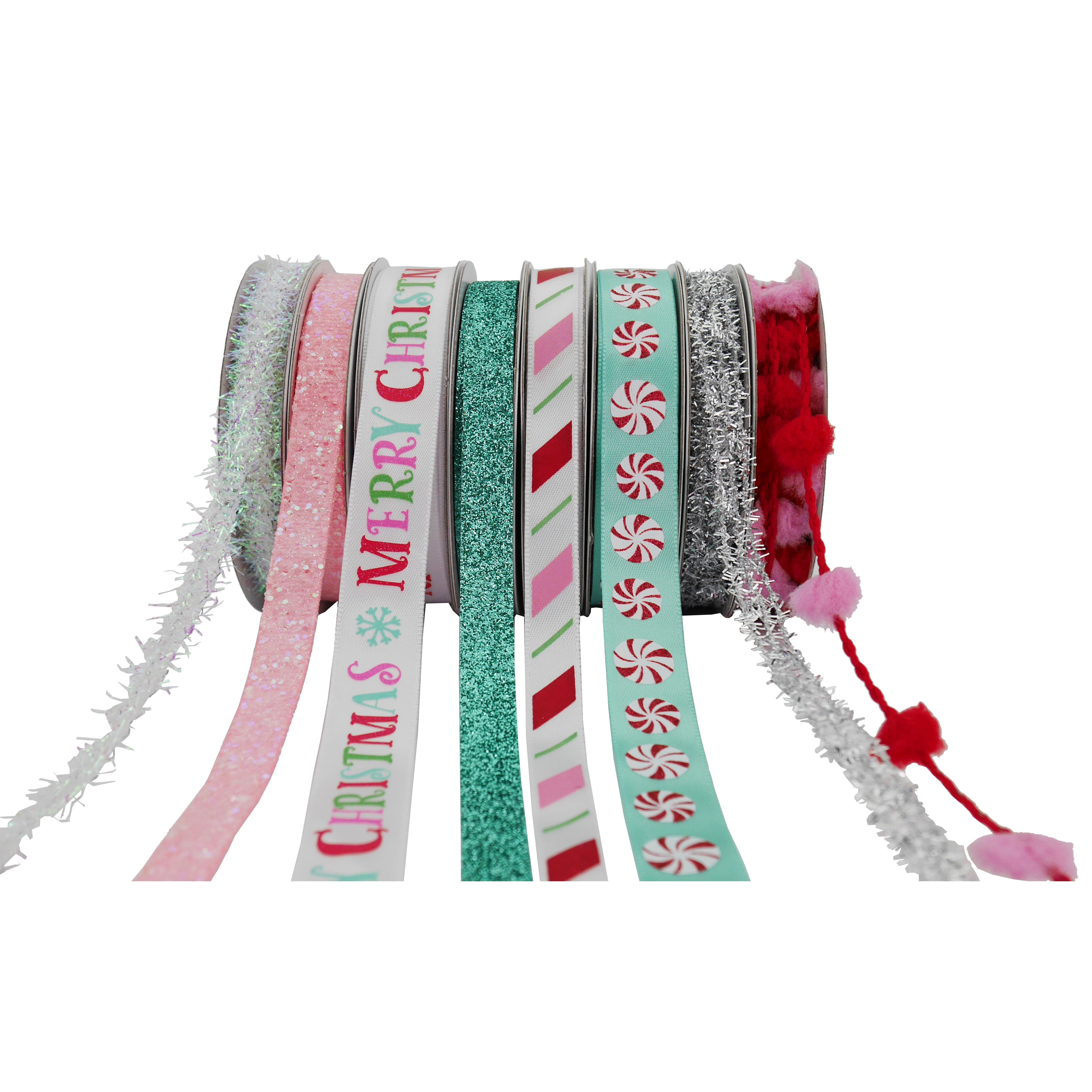 8ft. Candy Shop Value Pack Ribbon by Celebrate It&#xAE; Christmas