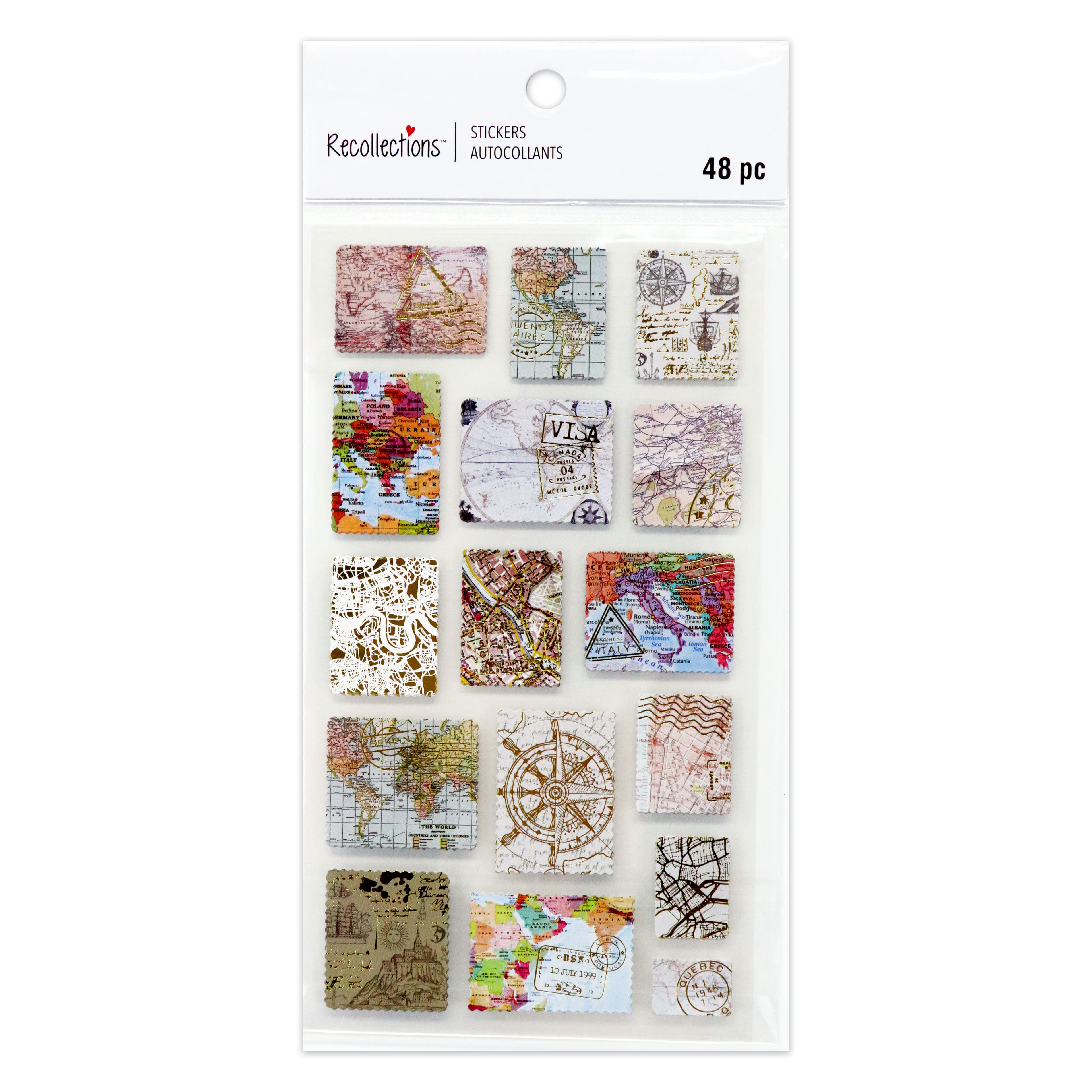 Travel Map Stickers by Recollections™